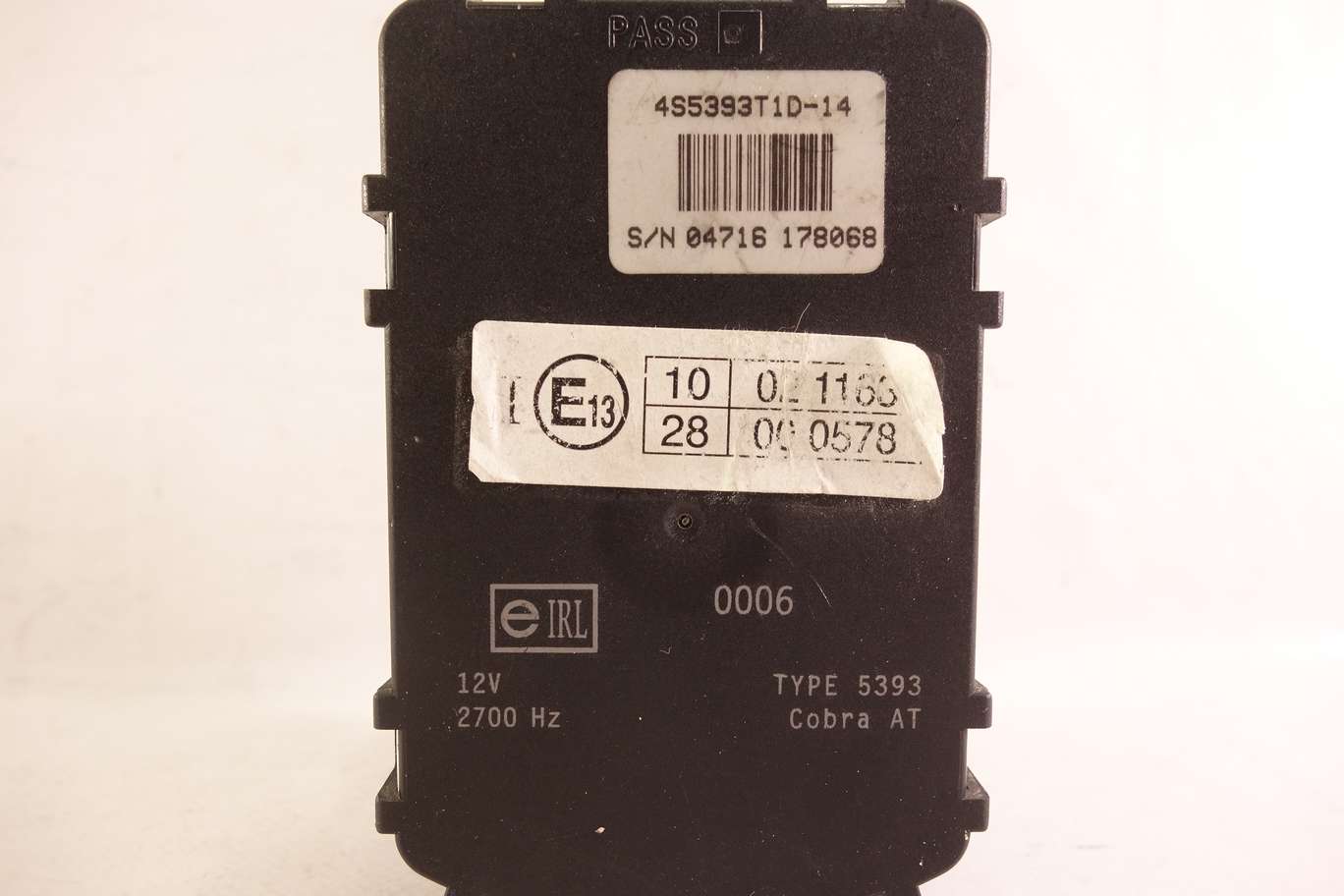 Altavoz sistema de alarma Toyota 8904053030 89040 53030 237000381012V 237000 38 10 12V 4S5393T1D14 4S5393T1D 14 TYPE 5393 - foto 3