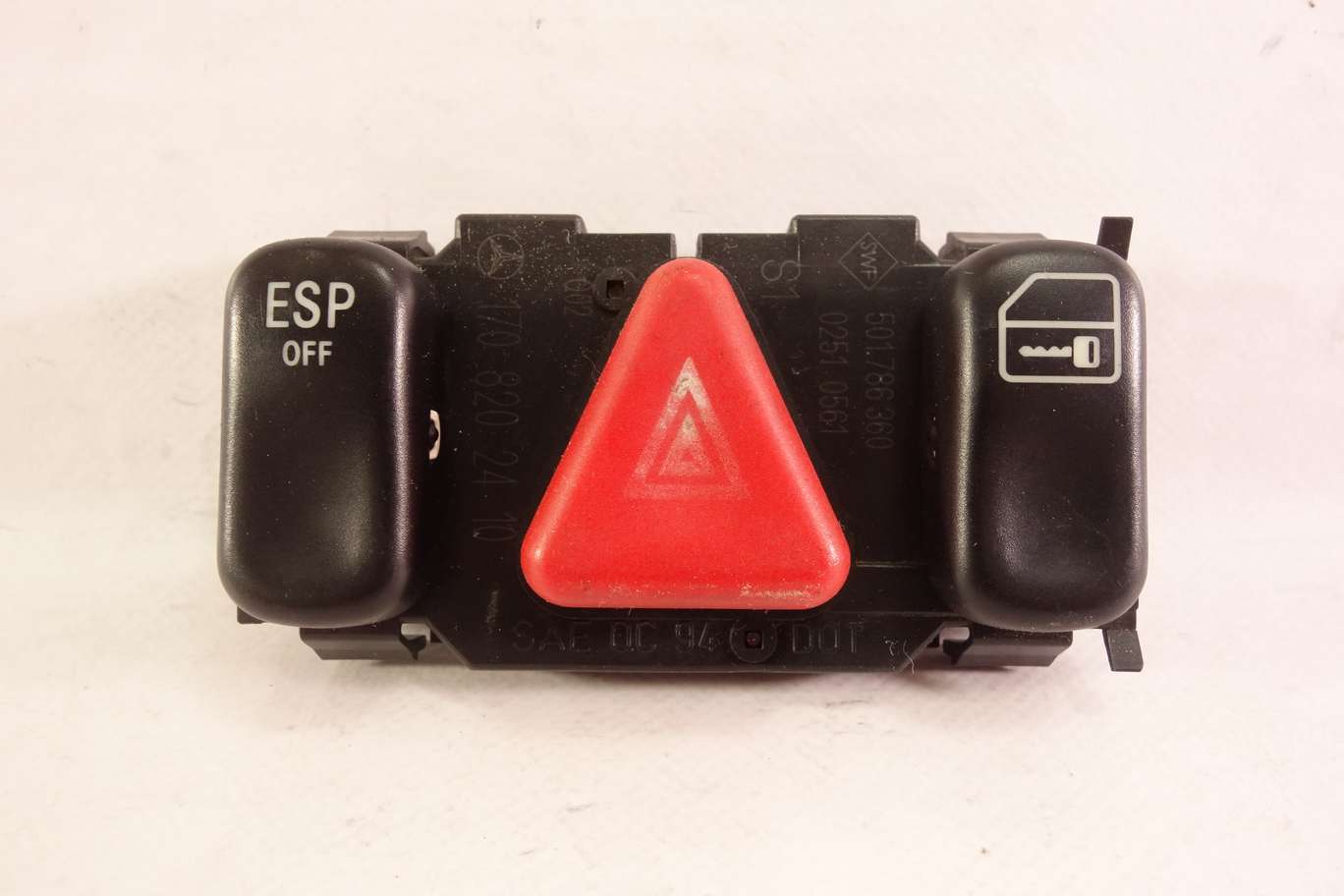 Interruptor de emergencia Mercedes SLK 1708202410 170 820 24 10 501786360 501 786 360 02510561 0251 0561 - foto 1