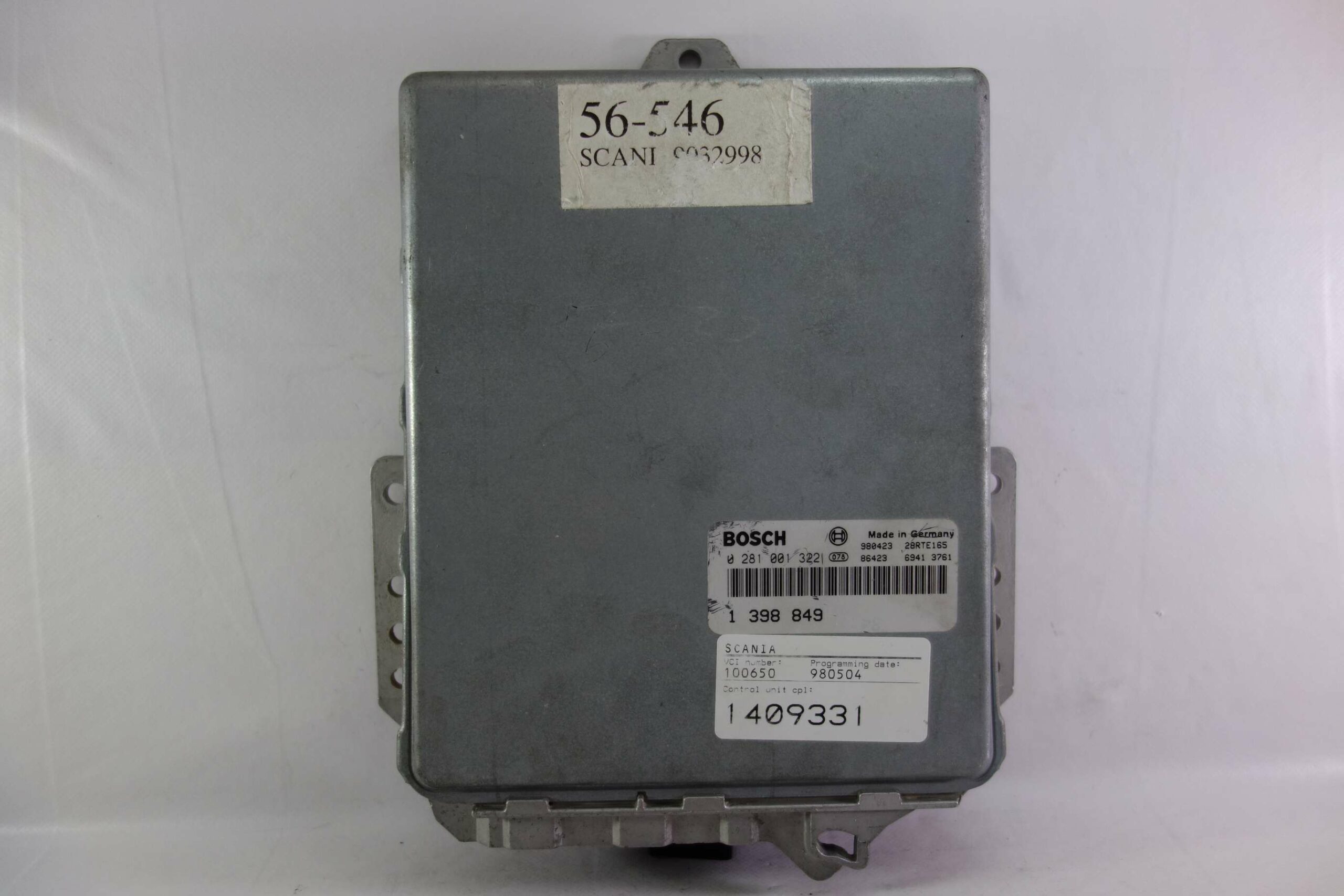 Centralita control de motor EDC Scania BOSCH 0281001322 0 281 001 322 1398849 1 398 849 1409331 - foto 1