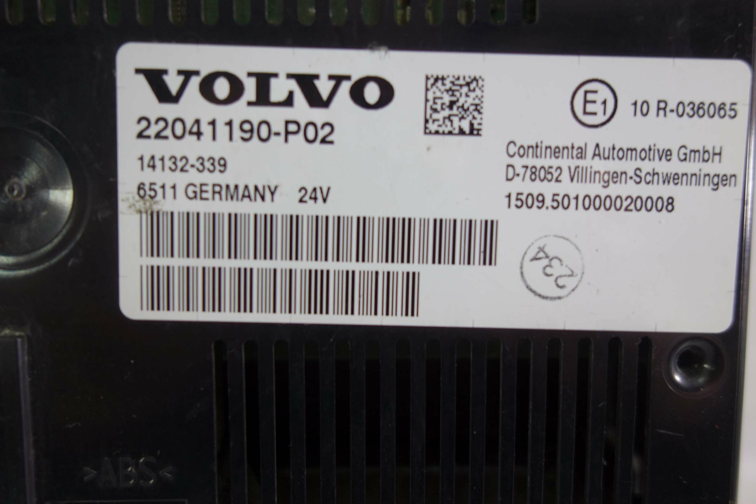 Pantalla multifunción Volvo 22041190-P02 22041190P02 22041190 P02 10R036065 10 R-036065 - foto 2