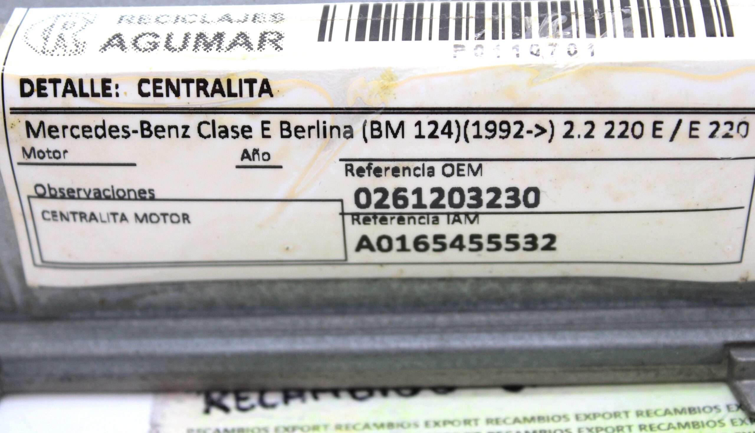 Centralita de Motor Mercedes W124 - foto 3