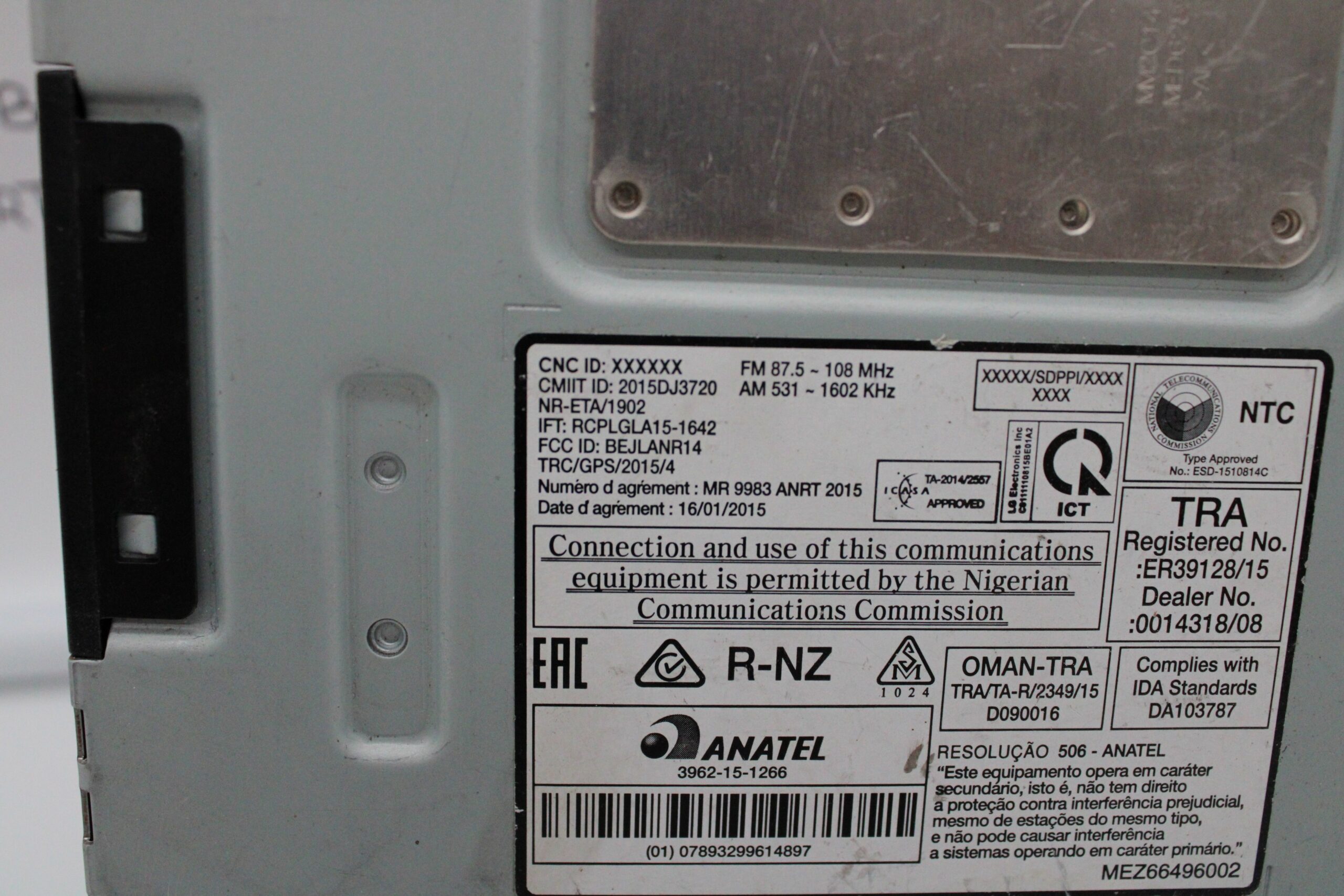 Sistema de Navegación Renault Grand Senic 281158174R 10R 048450 2015DJ3720 - foto 4