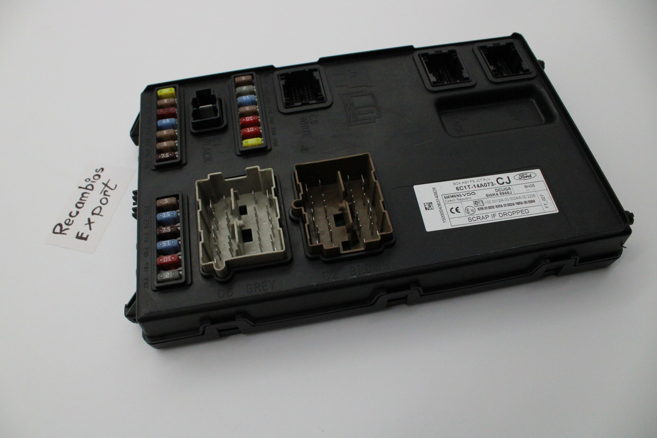 Caja de fusibles Ford Transit 6C1T14A073CJ 6C1T-14A073-CJ 5WK48948J 5WK4 8948J - foto 1