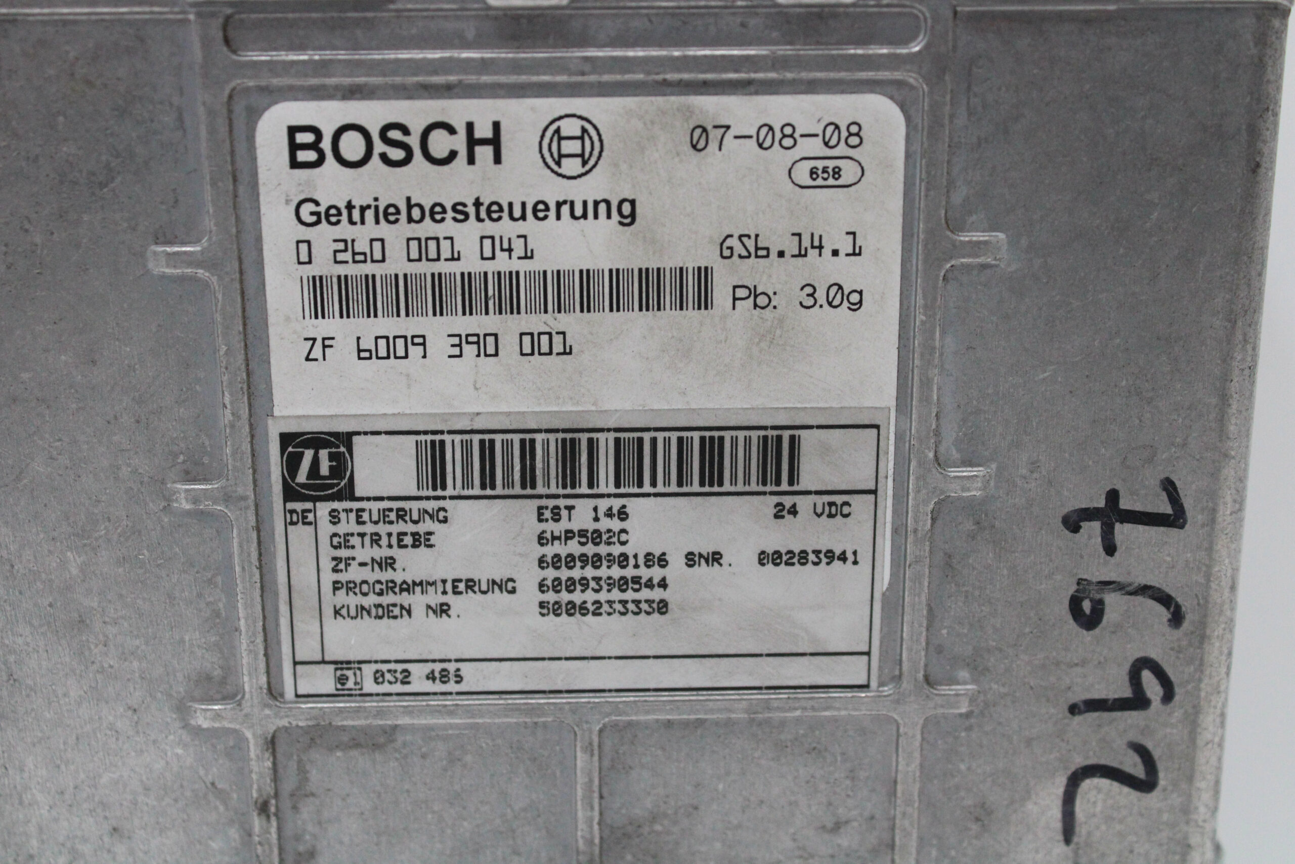 Dispositivo de control de transmisión para Iveco 0260001041 0 260 001 041 ZF 6009390001 6009 390 001 6HP502C - foto 2