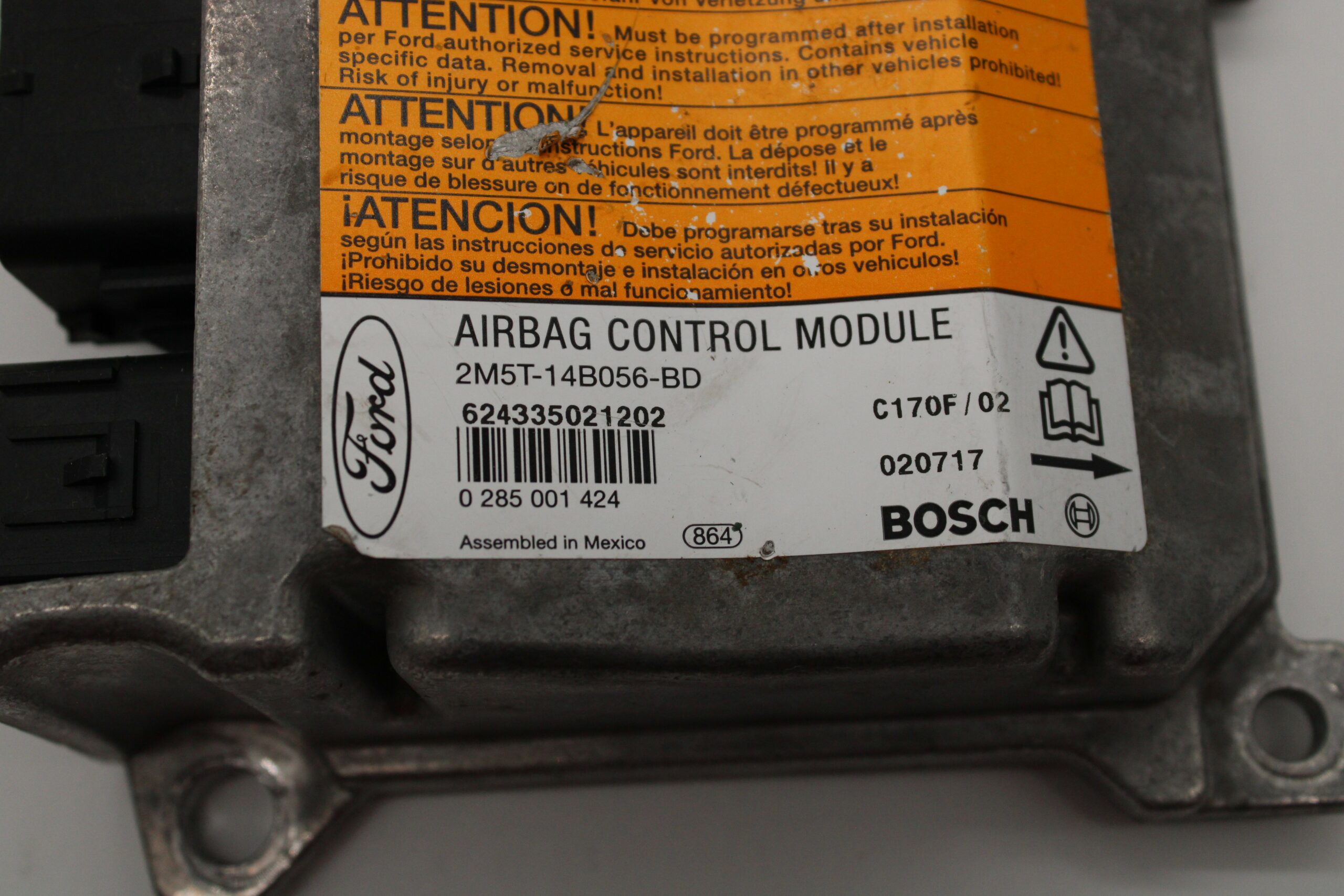Centralita de Airbag Ford 2M5T14B056BD 2M5T 14B056 BD 0285001424 0 285 001 424 - foto 2