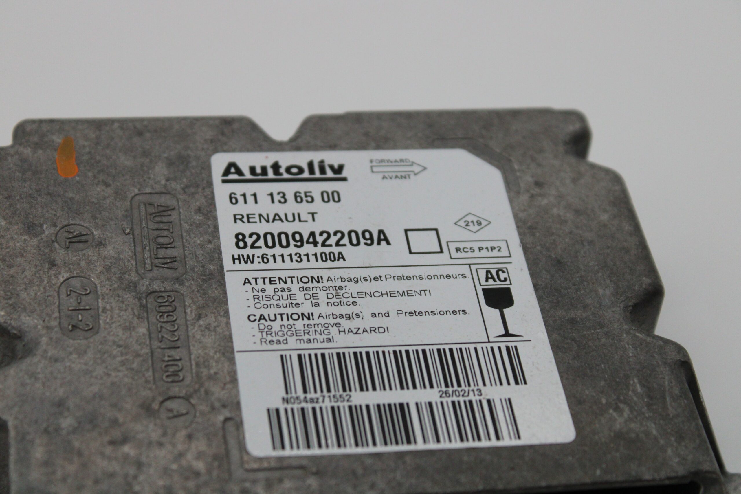 Centralita de Airbag Renault Master III 611136500 611 13 65 00 8200942209A AC - foto 2