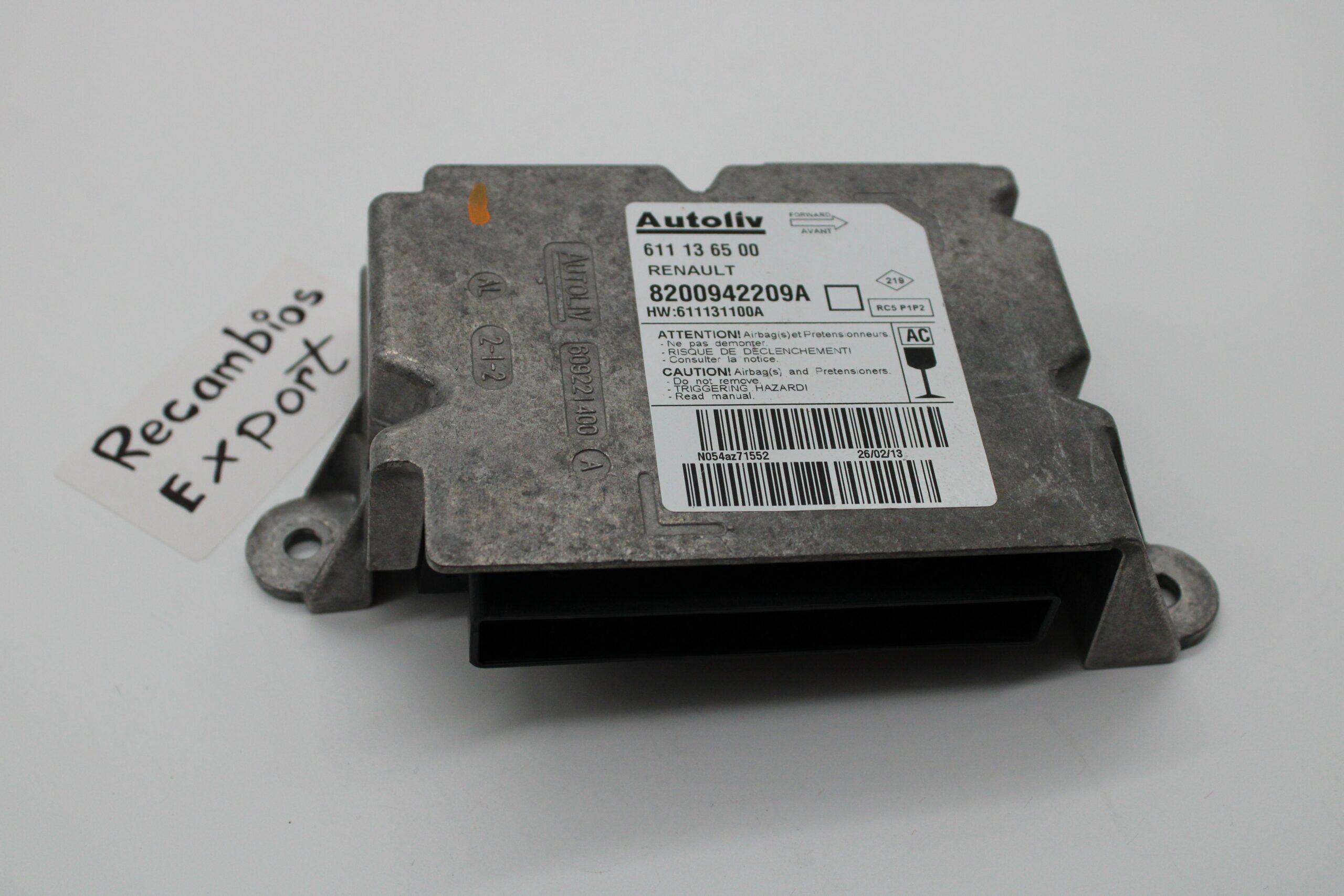 Centralita de Airbag Renault Master III 611136500 611 13 65 00 8200942209A AC - foto 1