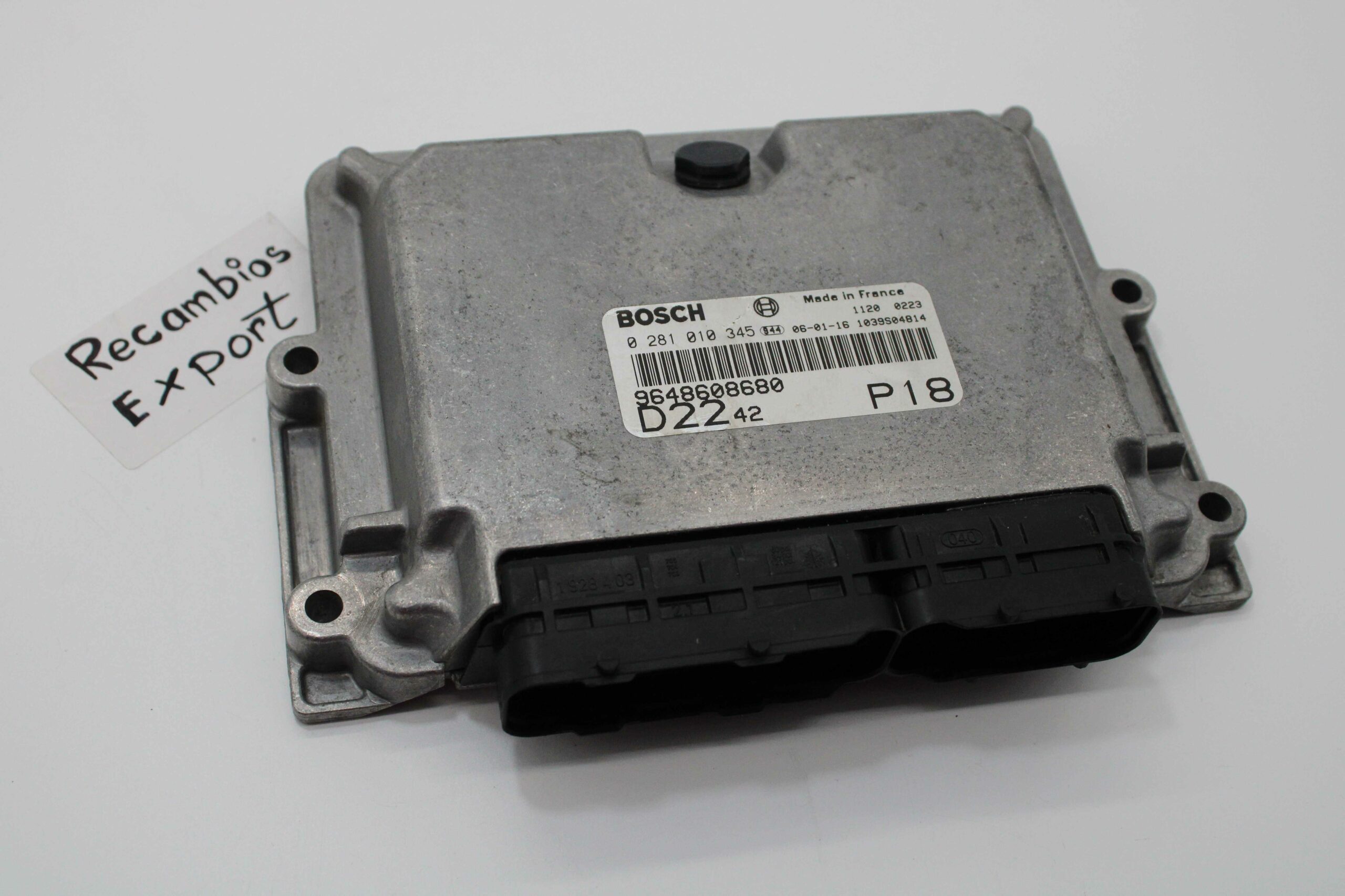 Centralita de Motor Citroen Jumper 0281010345 0 281 010 345 9648608680 - foto 1