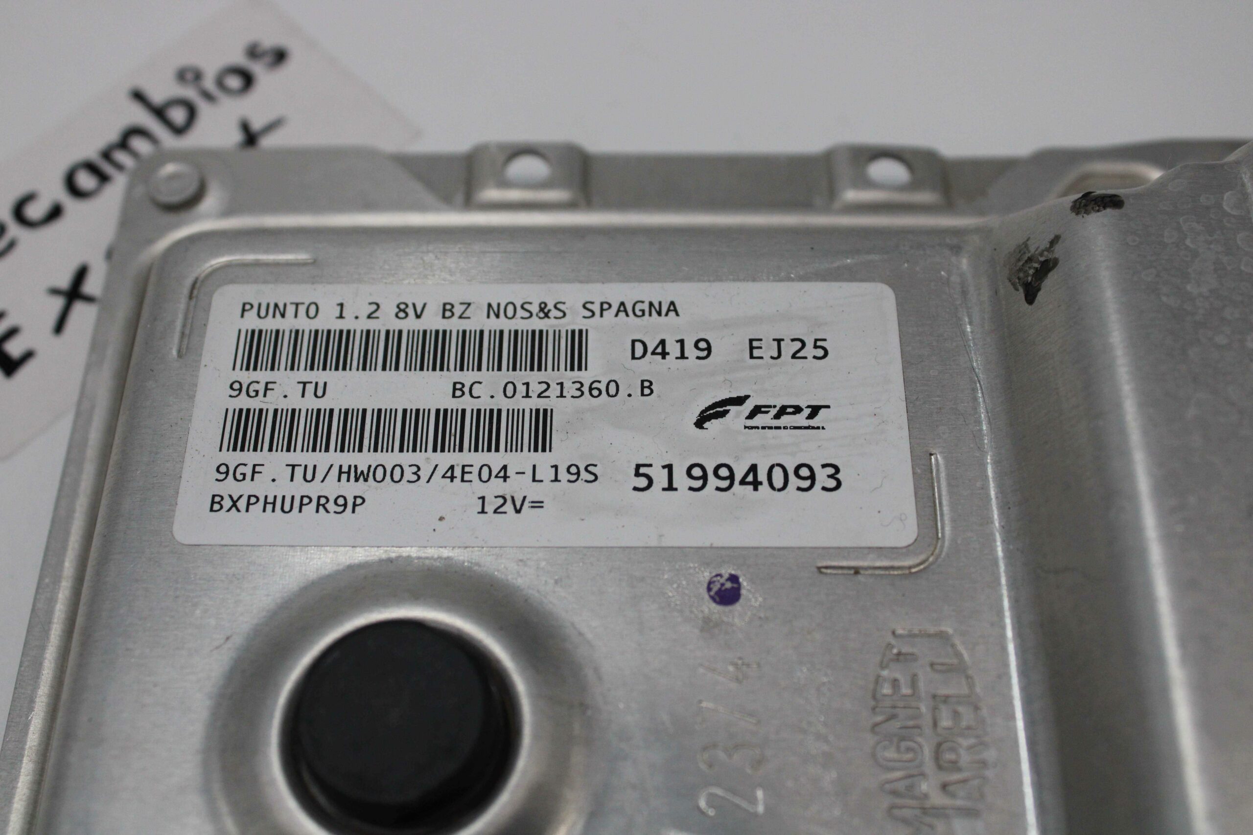 Centralita de Motor con Lector de llave Fiat Punto BC0121360B BC 0121360 B 51994093 51865544 1405120092 - foto 2