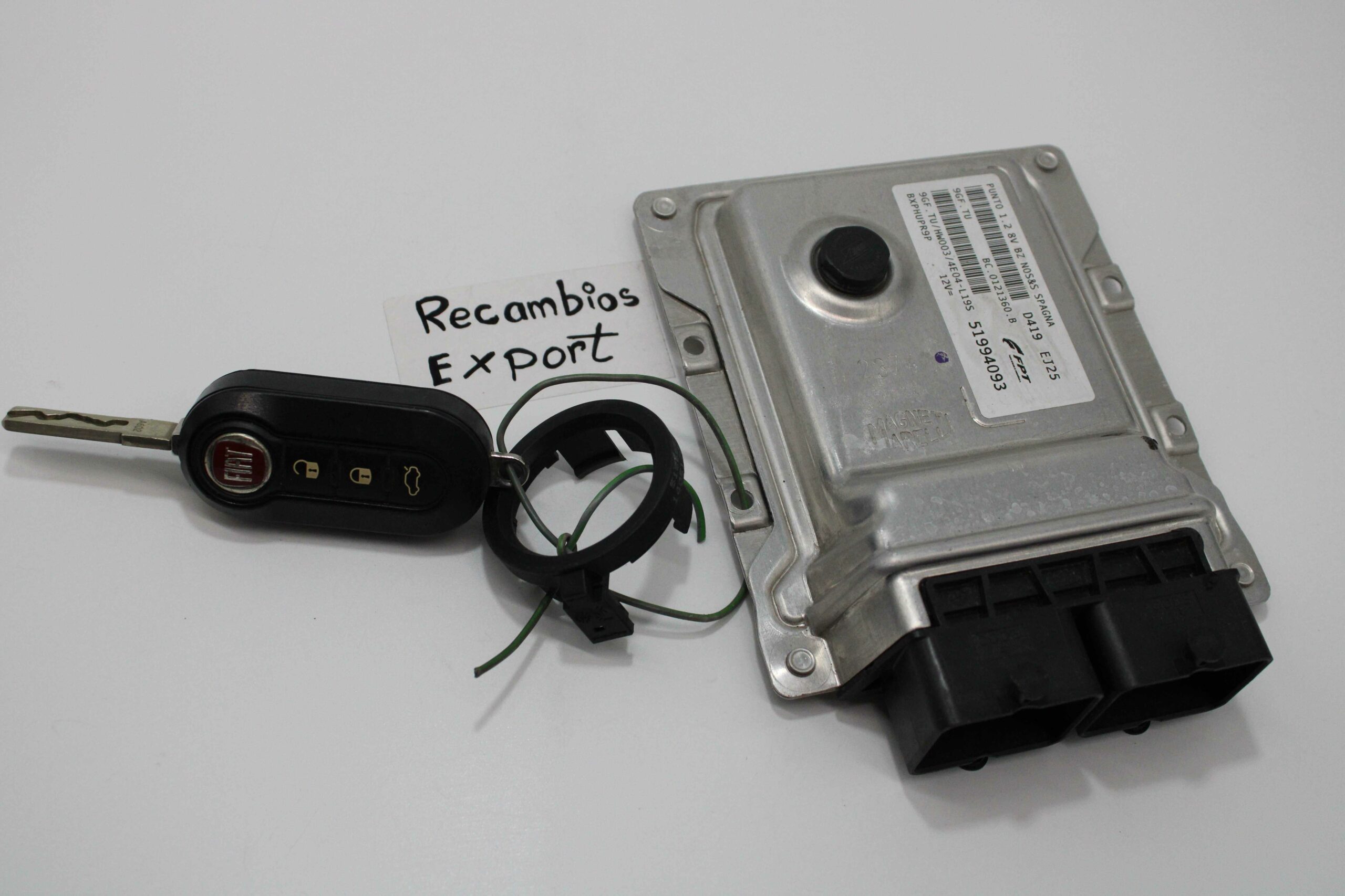 Centralita de Motor con Lector de llave Fiat Punto BC0121360B BC 0121360 B 51994093 51865544 1405120092 - foto 1