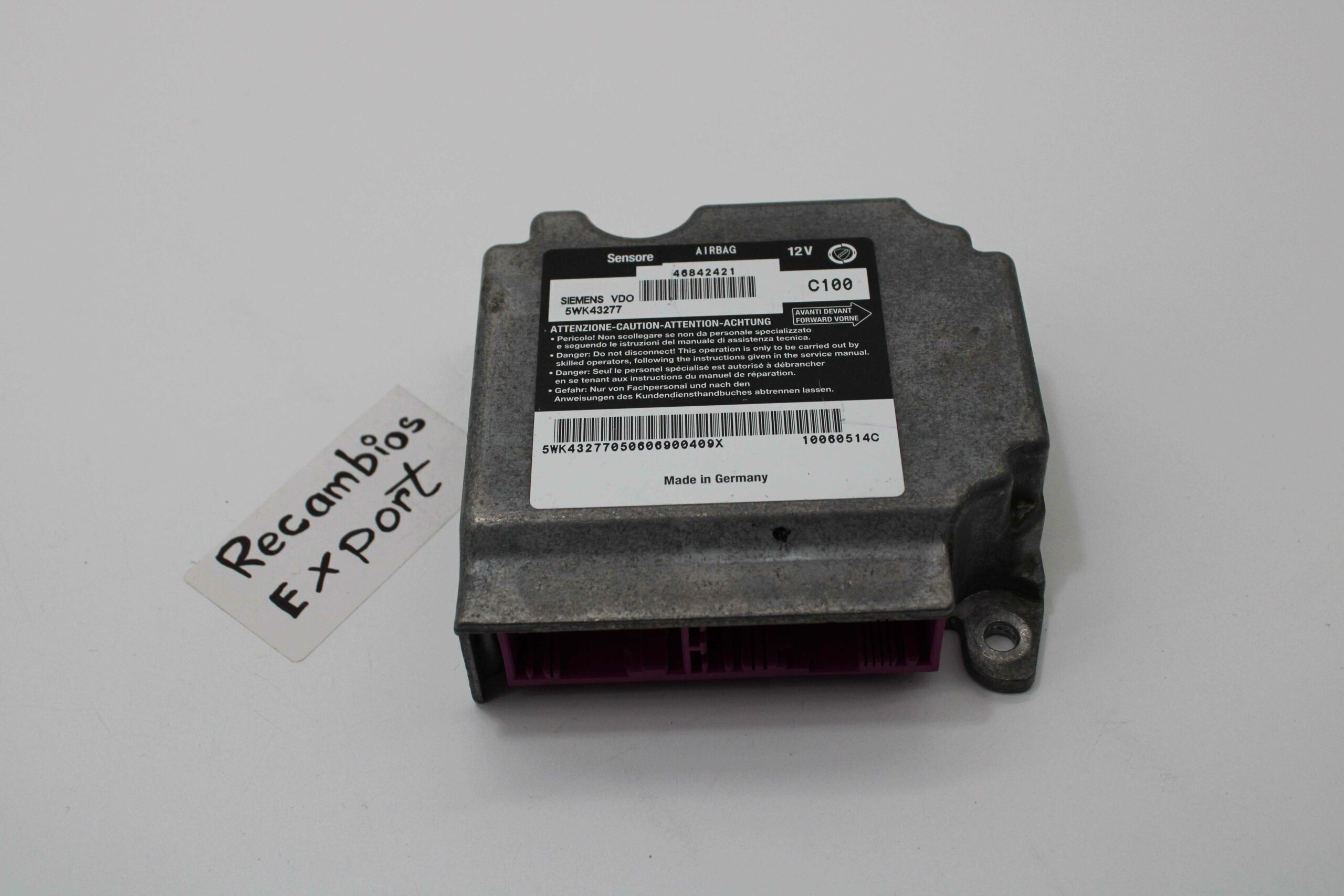 Centralita de airbag Alfa Romeo 46842421 5WK43277 - foto 1