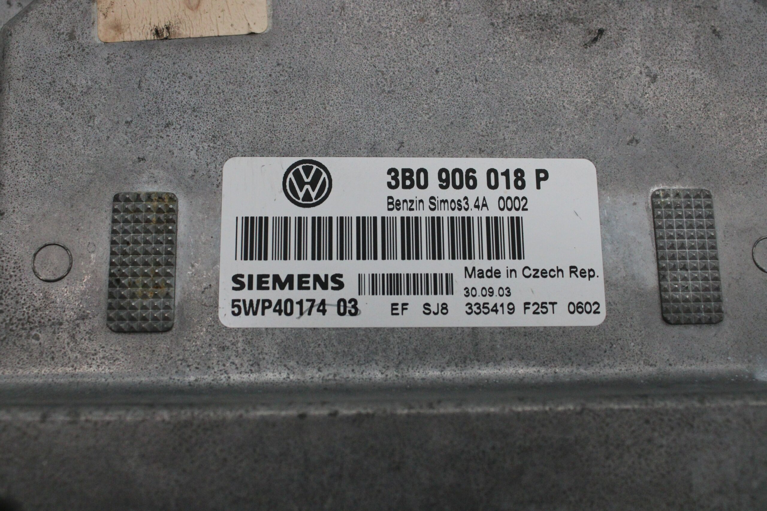 Centralita del motor Volkswagen Passat 3B0906018P 3B0 906 018 P Siemens 5WP40174 03 5WP4017403 - foto 2