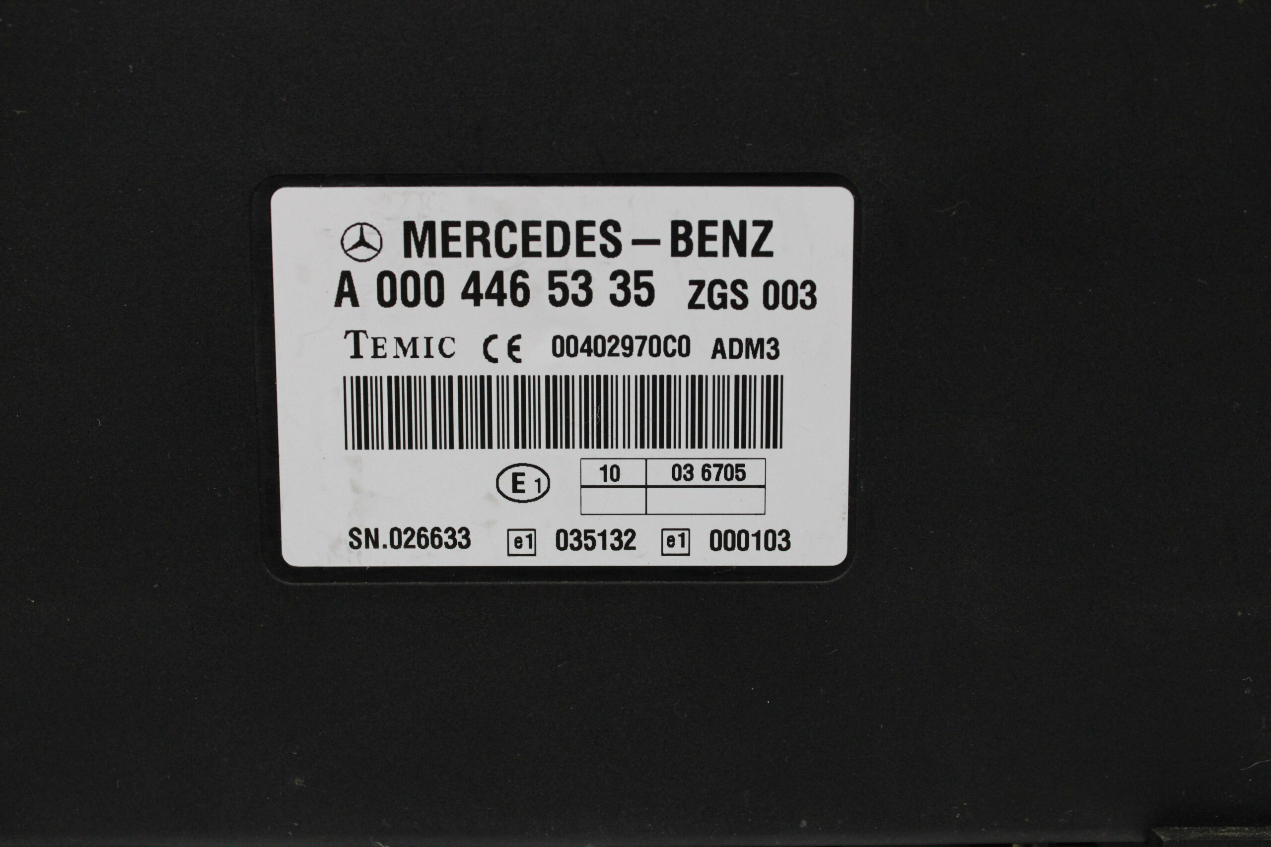 Control de Bloque Mercedes Benz ADM3 A0004465335 A 000 446 53 35 TEMIC 00402970C0 - foto 2