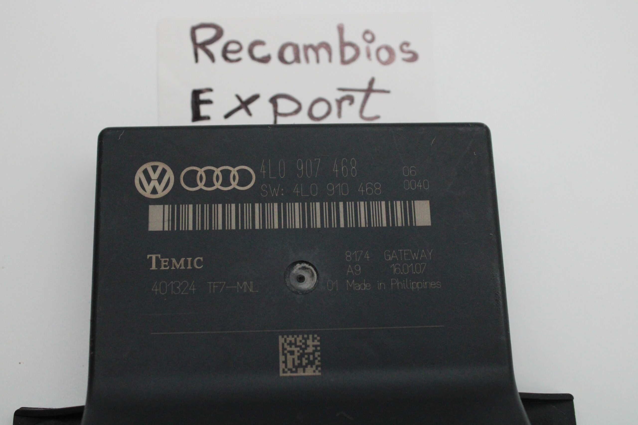 Módulo electrónico AUDI Q7 4L0907468 4L0 907 468 4L0910468 4L0 910 468 TEMIC 401324TF7MNL 401324 TF7-MNL - foto 2