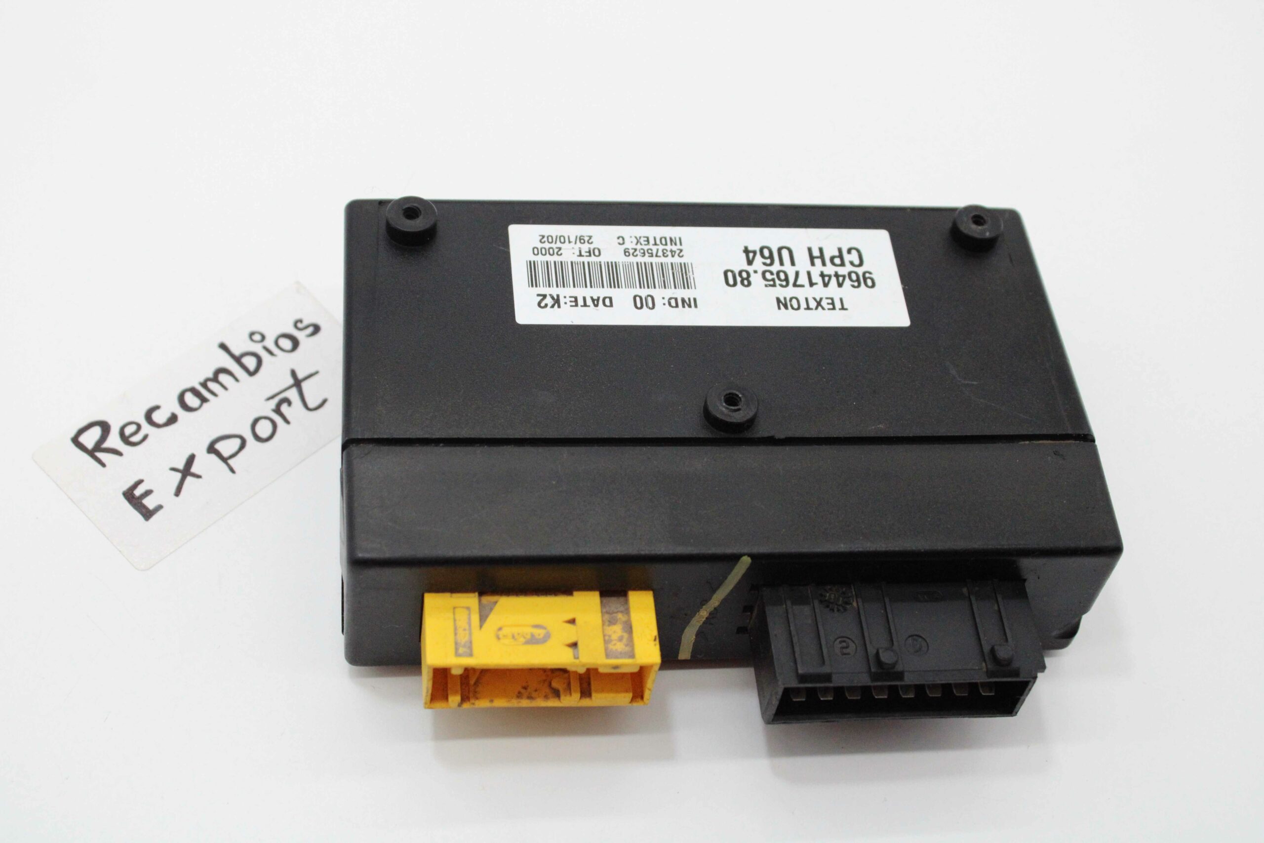 Módulo electrónico Fiat Scudo Puegeot Expert Citroen Jumper 9644176580 96441765 80 IND 00 DATE K2 - foto 1
