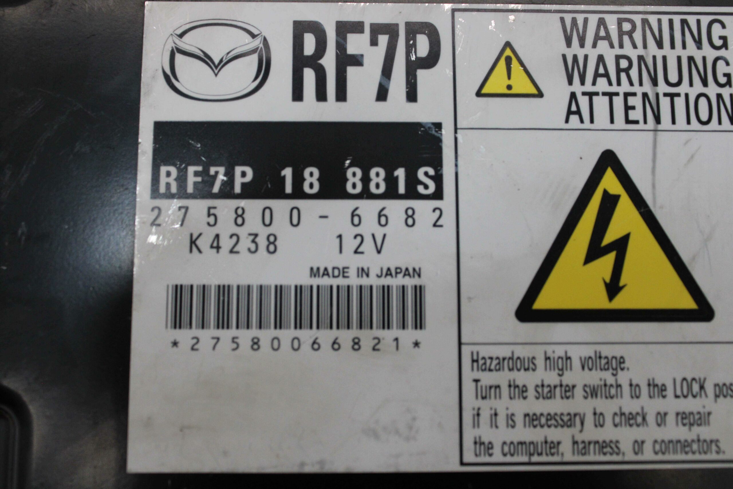 Unidad de Control Mazda RF7P18881S RF7P 18 881S 2758006682 275800 6682 - foto 2