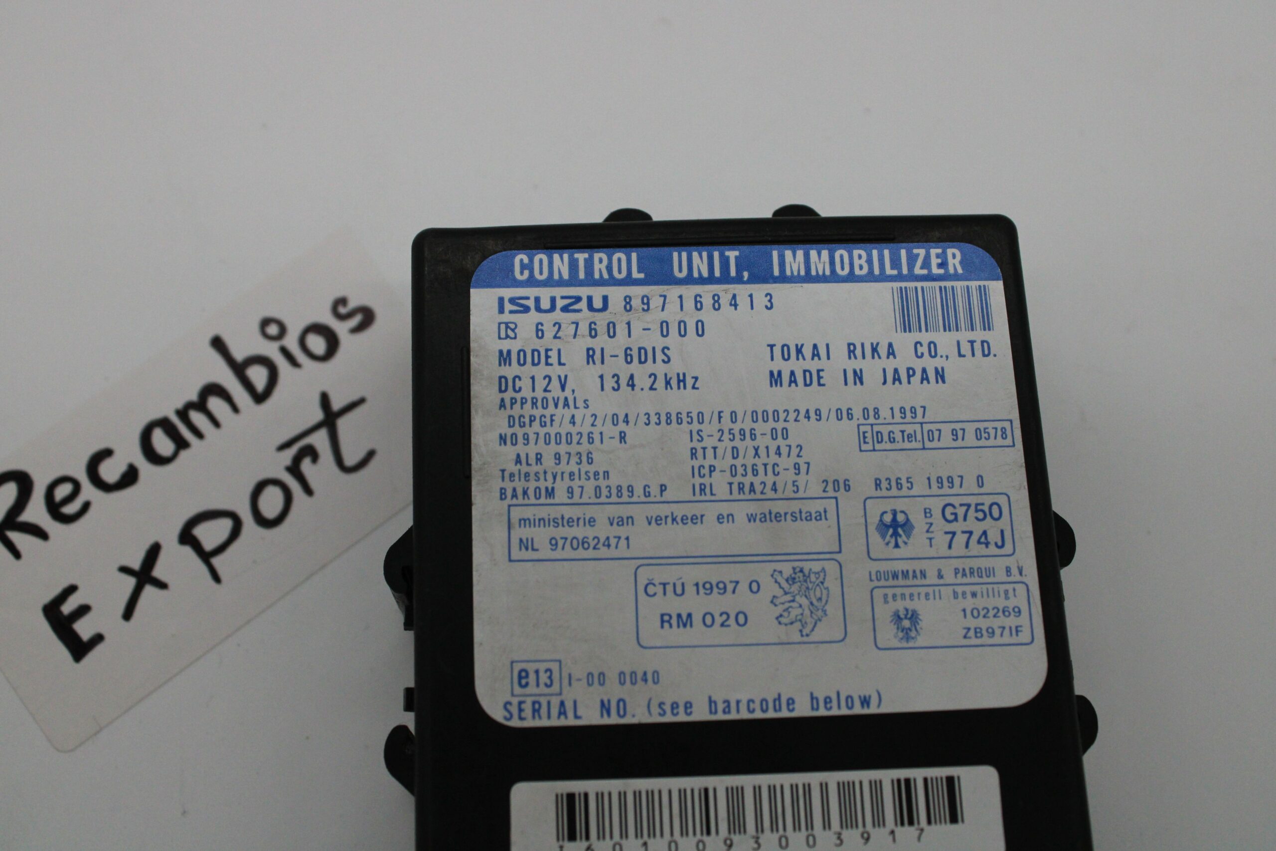 Unidad de Control  de inmobilizador Isuzu Trooper 897168413 627601000 627601-000 - foto 2
