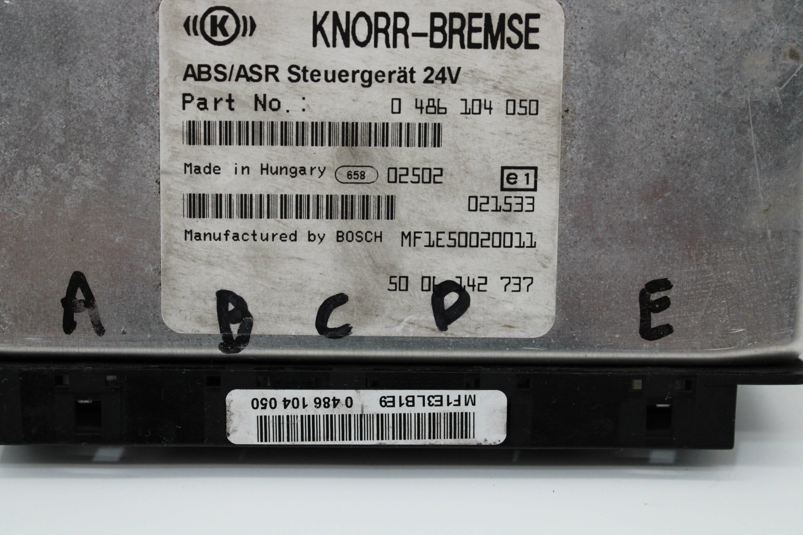 Unidad de control ABS para Iveco 0486104050 0 486 104 050 BOSCH MF1E50020011 5006142737 50 06 142 737 - foto 2