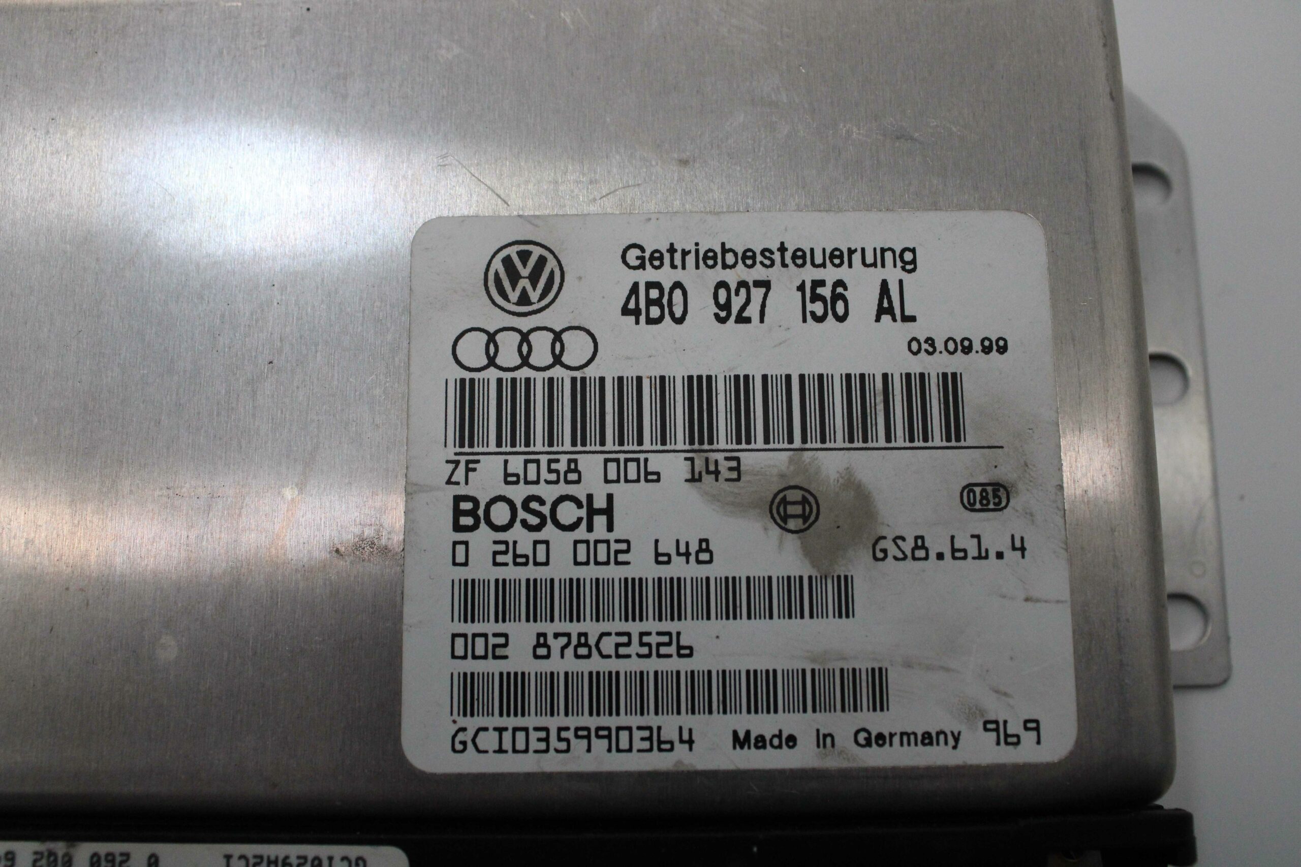 Centralita Caja de Cambios Audi A6 4B0927156AL 4B0 927 156 AL 6058006143 6058 006 143 BOSCH 0260002648 0 260 002 648 - foto 2