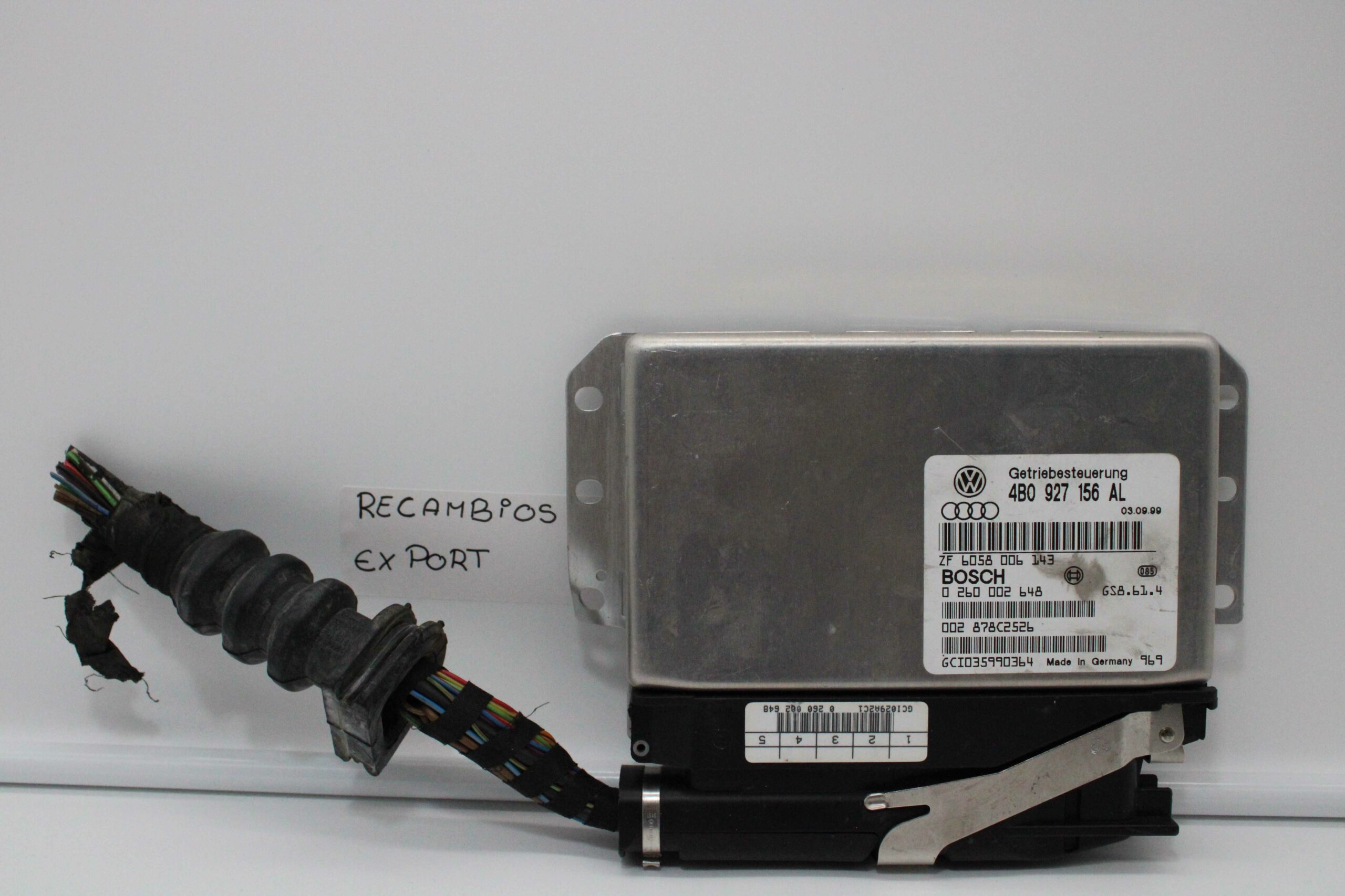 Centralita Caja de Cambios Audi A6 4B0927156AL 4B0 927 156 AL 6058006143 6058 006 143 BOSCH 0260002648 0 260 002 648 - foto 1