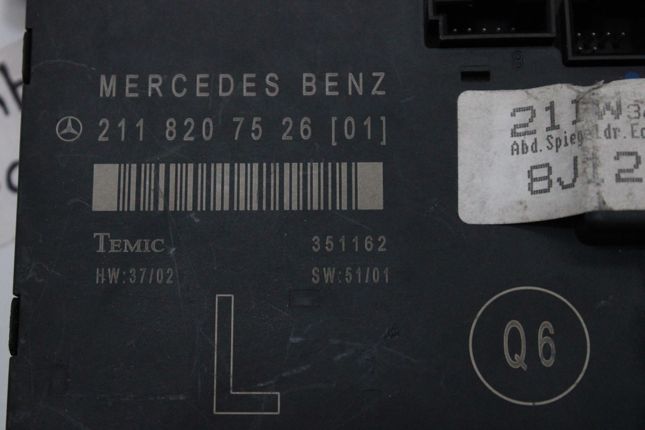 Centralita Cierre Mercedes Clase E 2118207526 211 820 75 26 Q6 TEMIC 351162 - foto 2