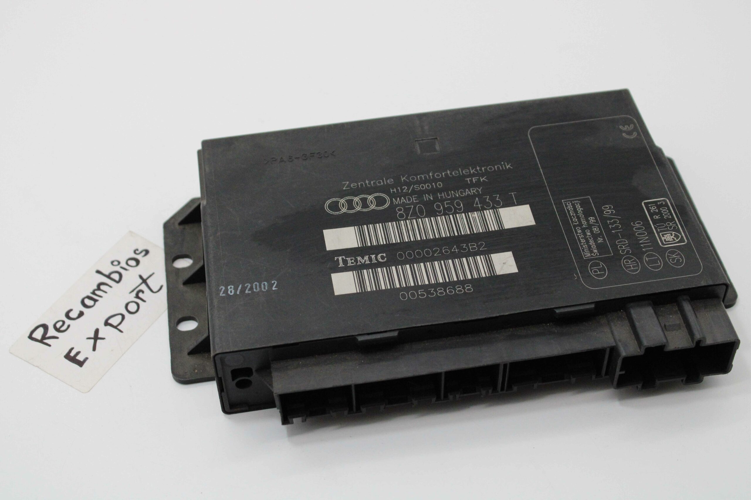 Centralita Confort Audi A2 8Z0959433T 8Z0 959 433 T TEMIC 00002643B2 - foto 1