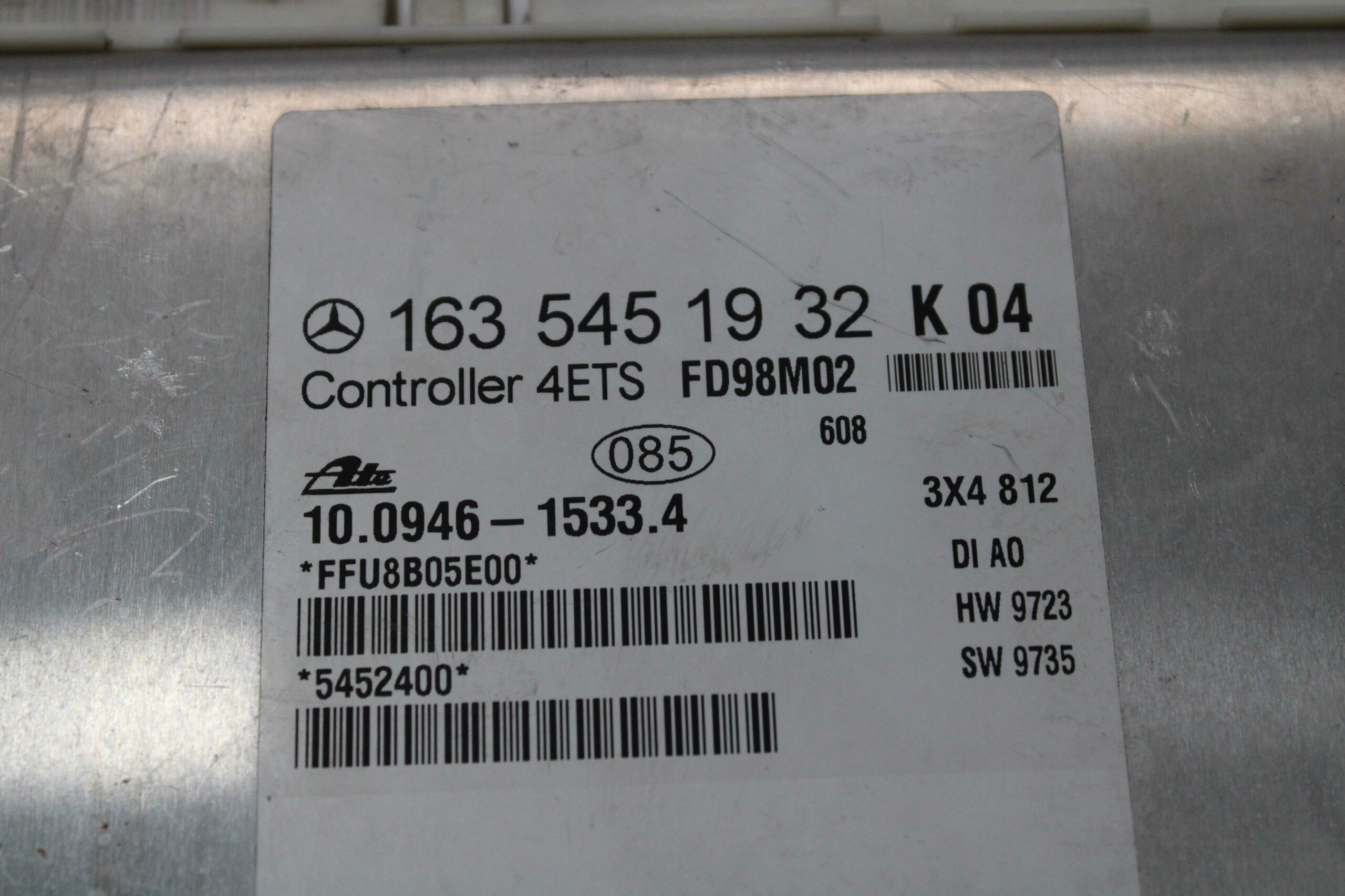 Centralita Control ABS Mercedes Clase M 1635451932 163 545 19 32 K04 FD98M02 ATE 10094615334 10 0946 1533 4 - foto 2