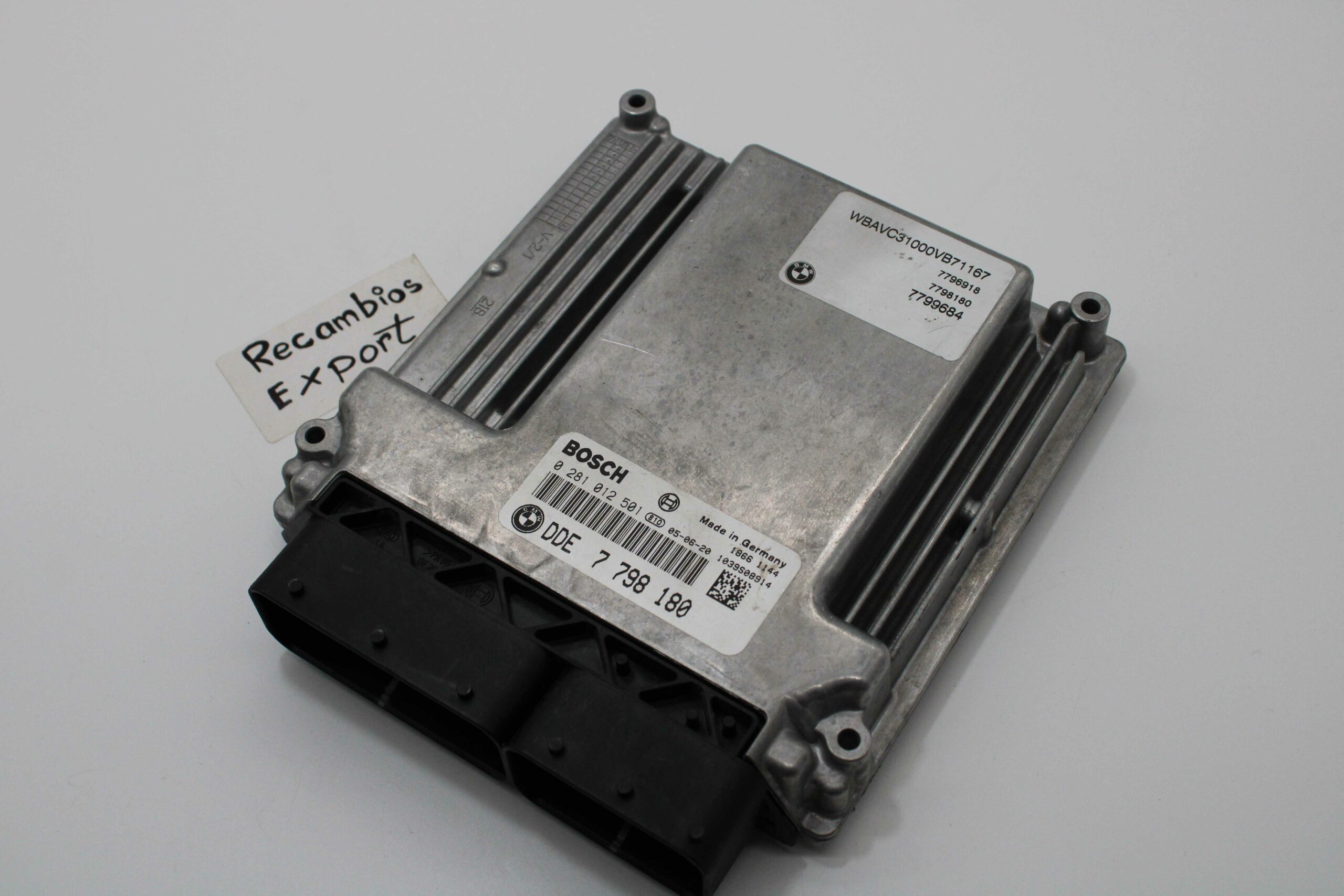 Centralita del motor BMW Serie 3 7798180 7 798 180 BOSCH 0281012501 0 281 012 501 - foto 1