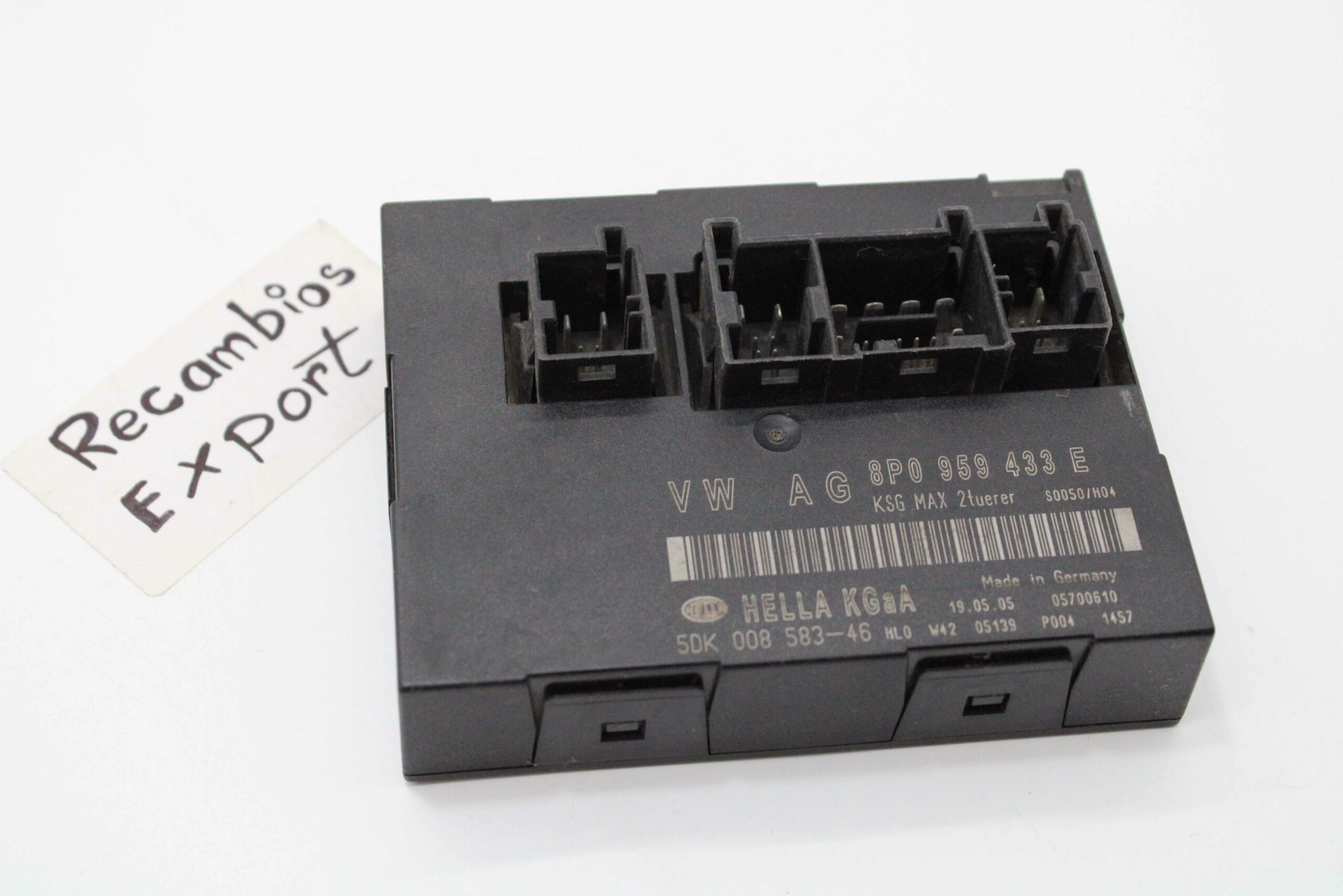 Módulo Confort Audi A3 8P0959433E 8P0 959 433 E HELLA 5DK00858346 5DK 008 583 46 - foto 1