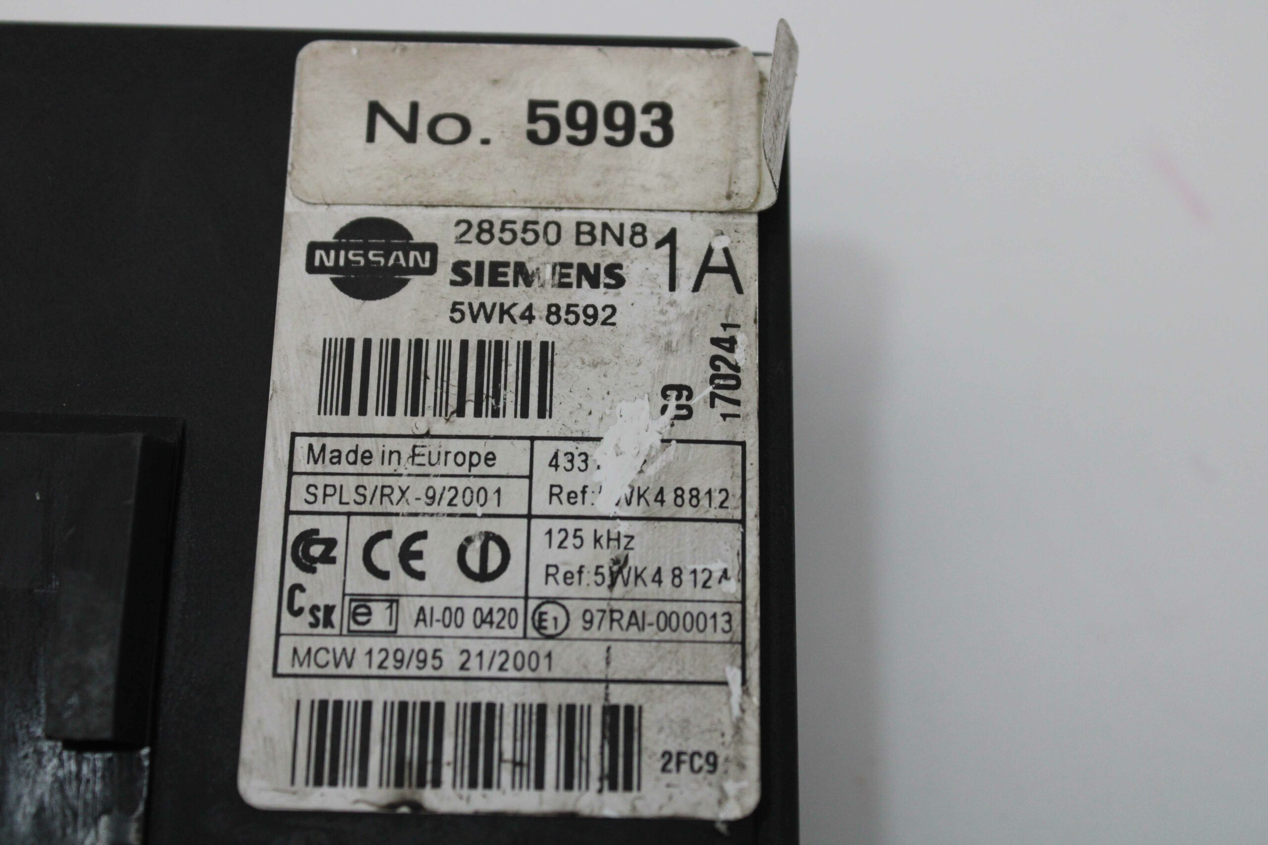 Módulo de Confort  Nissan 28550BN81A 28550 BN8 1A SIEMENS 5WK48592 5WK4 8592 - foto 2