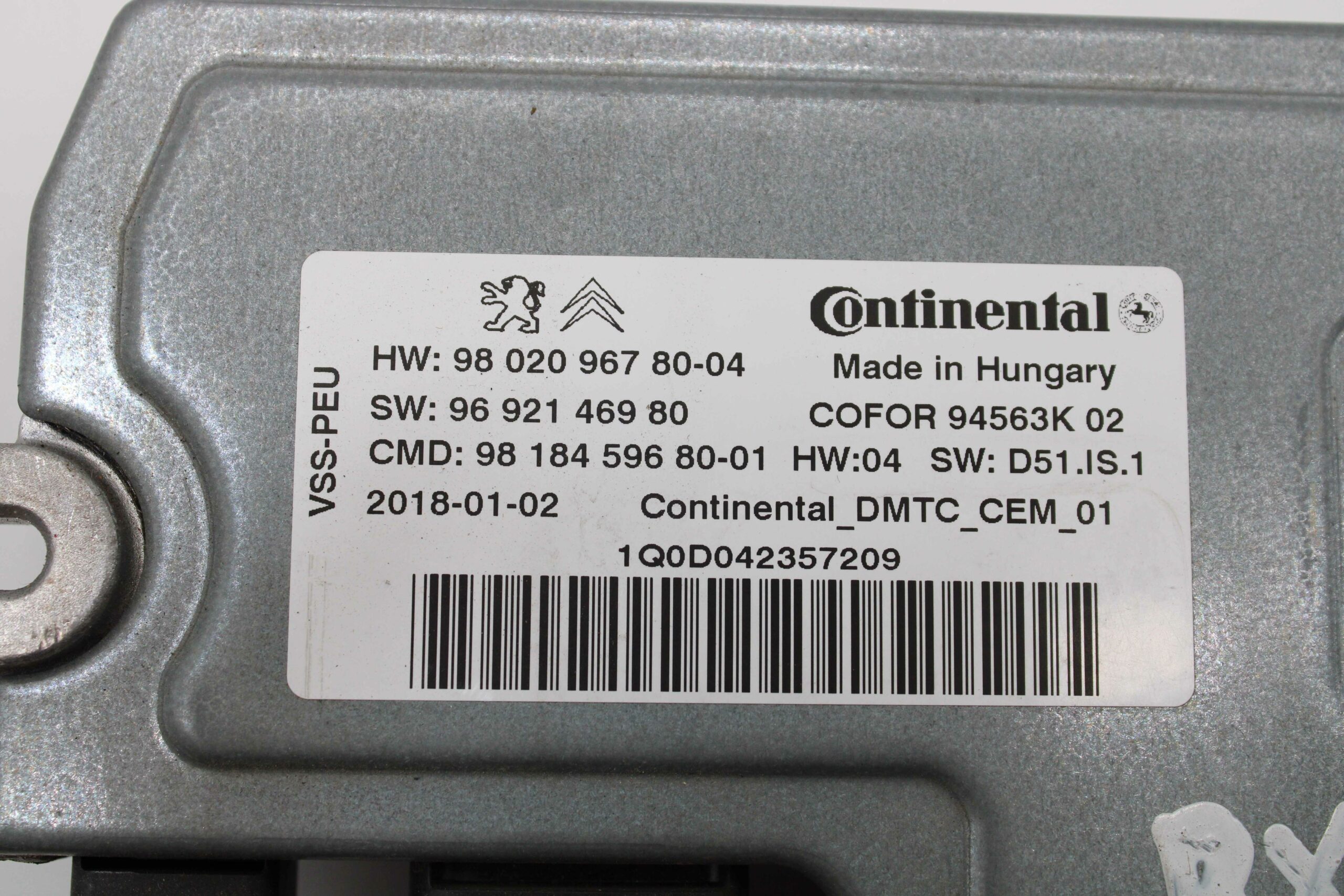 Centralita Start Stop Peugeot Citroen 980209678004 9802096780 98 020 967 80 04 9692146980 96 921 469 80 981845968001 9818459680 98 184 596 80 01 A2C5342774501 A2C53427745 01 - foto 2