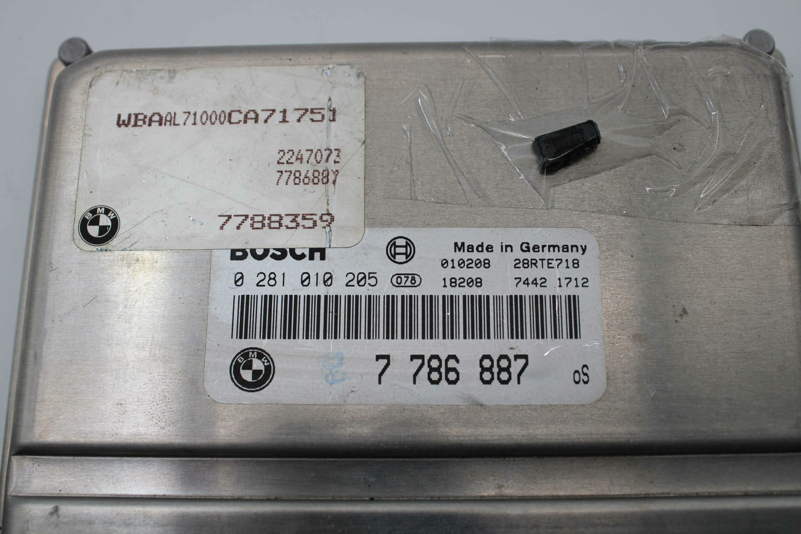 Centralita de Motor Kit con Inmovilizador BMW Serie 3 0281010205 0 281 010 205 7786887 7 786 887 61356905668 61 35 6 905 668 LK 05393244 05 3932 44 - foto 2