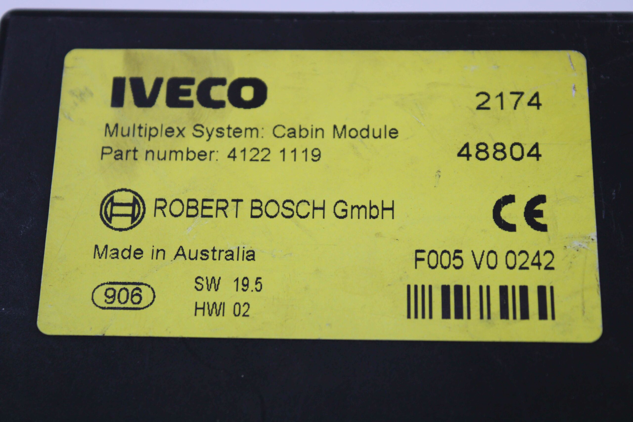 Módulo Contorl Inmvilizador de Luz para IVECO 41221119 4122 119 BOSCH F005V00242 F005 V0 0242 - foto 2