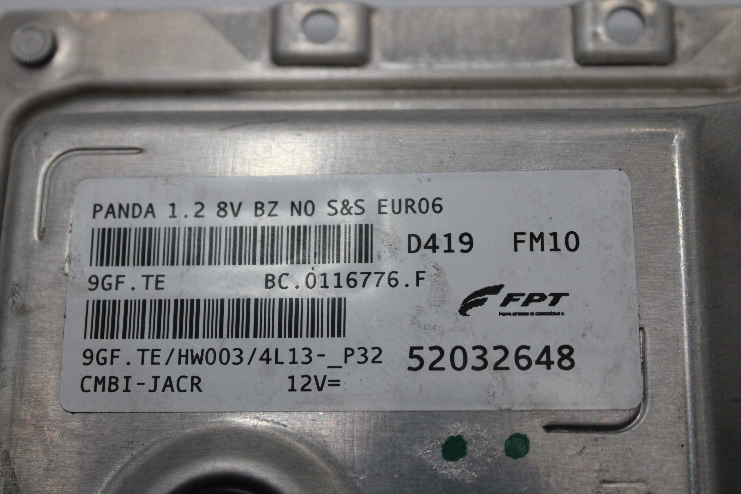 Centralita del Motor Fiat Panda 9GF.TE 52032648 BC 0116776 F BC0116776F - foto 2