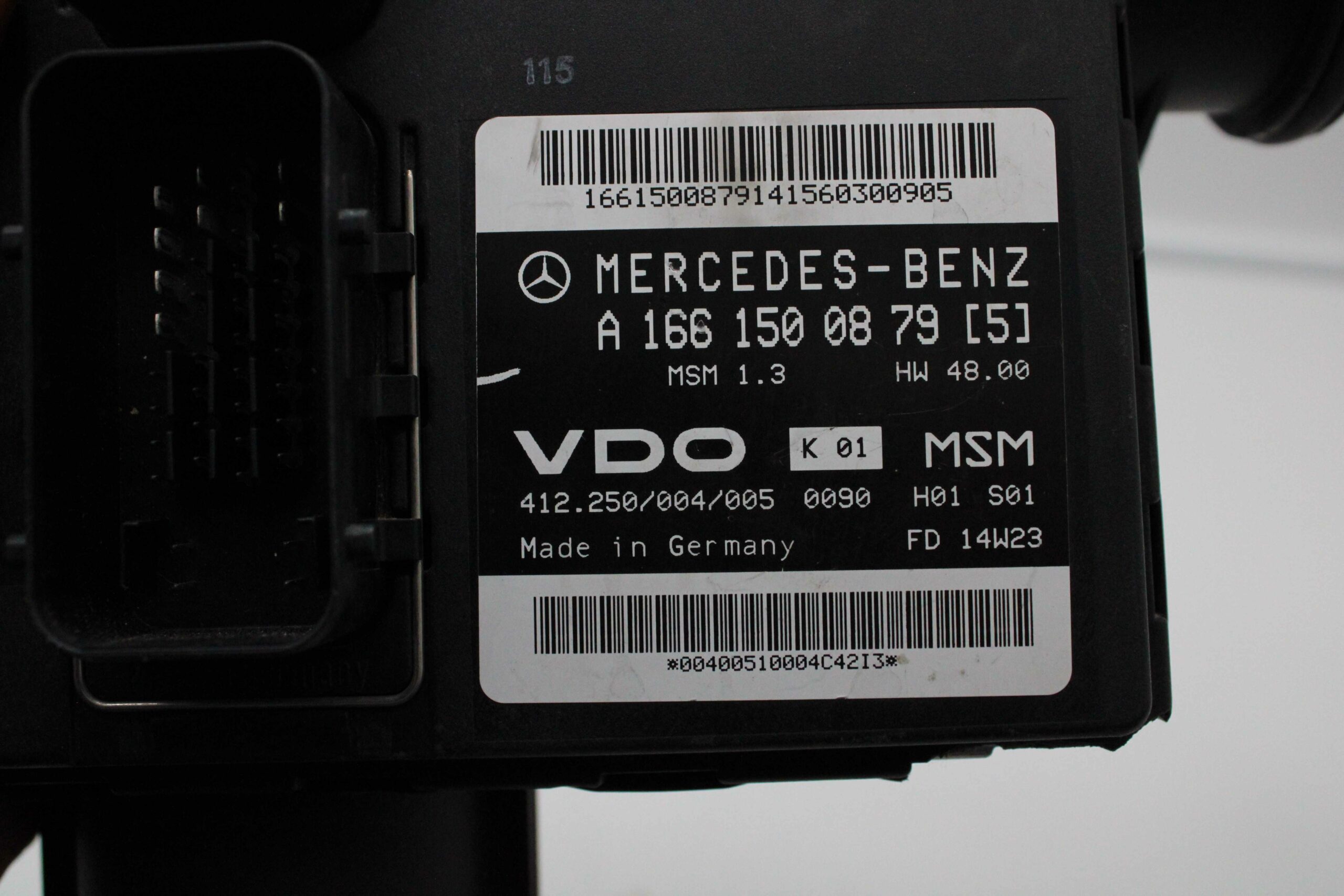 Unidad de Control Motor Mercedes Benz W168 Clase A A1661500879 A 166 150 08 79 VDO 412250004005 412 250 004 005 - foto 2