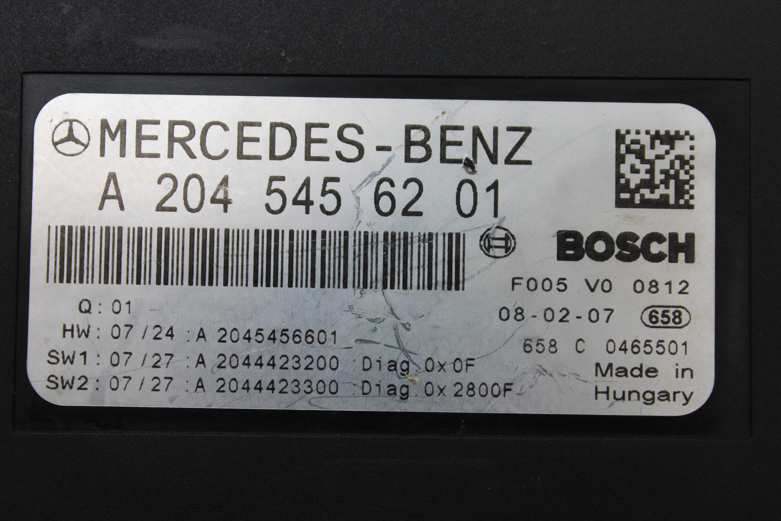 Caja de Fusibles Mercedes W204 Clase C A2045456201 A 204 545 62 01 BOSCH F005V00812 F005 V0 0812 - foto 2