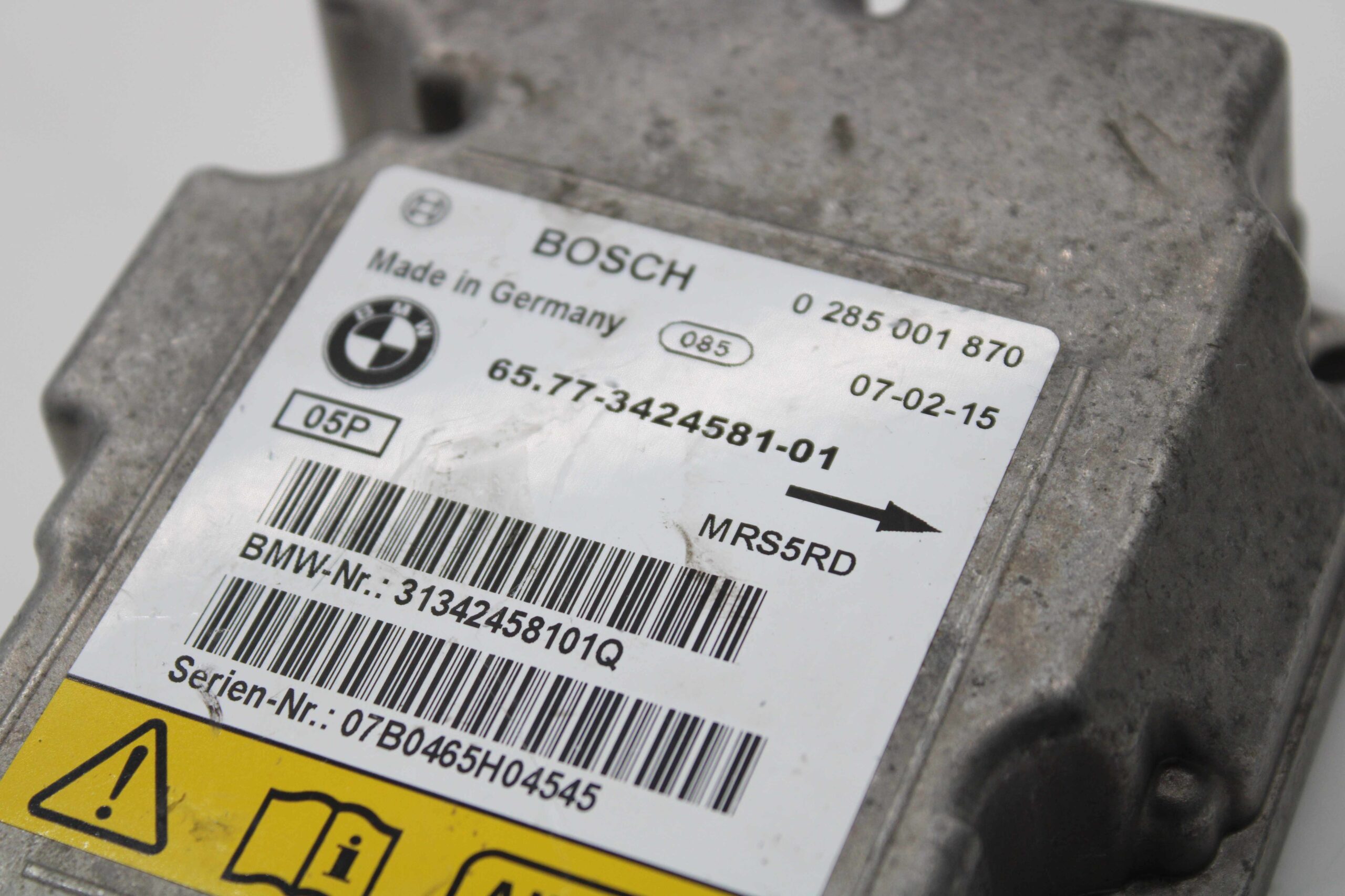 Centralita Airbag BMW X3 6577342458101 65 77 3424581 01 BOSCH 0285001870 0 285 001 870 - foto 2