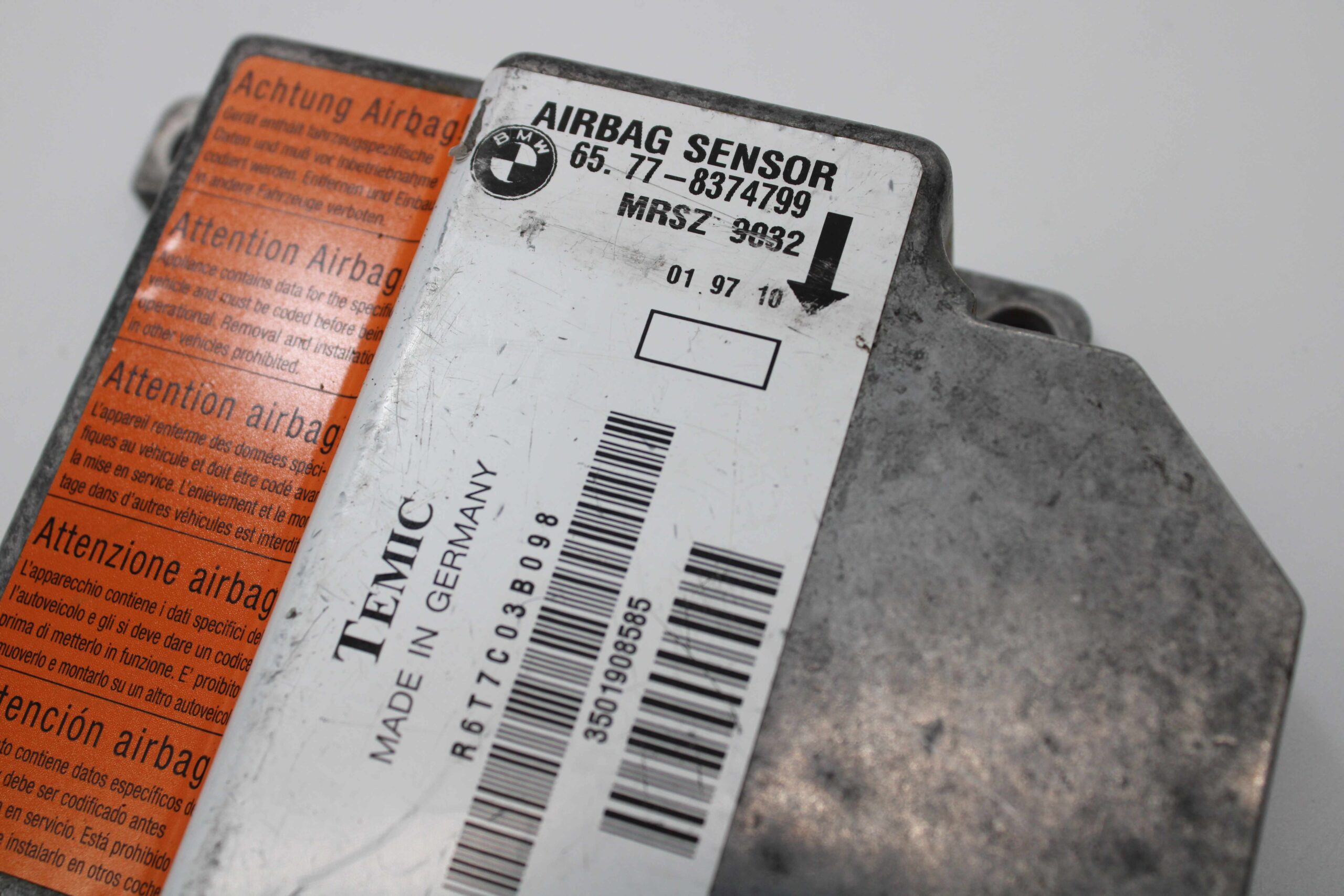 Centralita de Airbag BMW Serie 5 65778374799 65 77 837479 MRSZ 9032 - foto 2