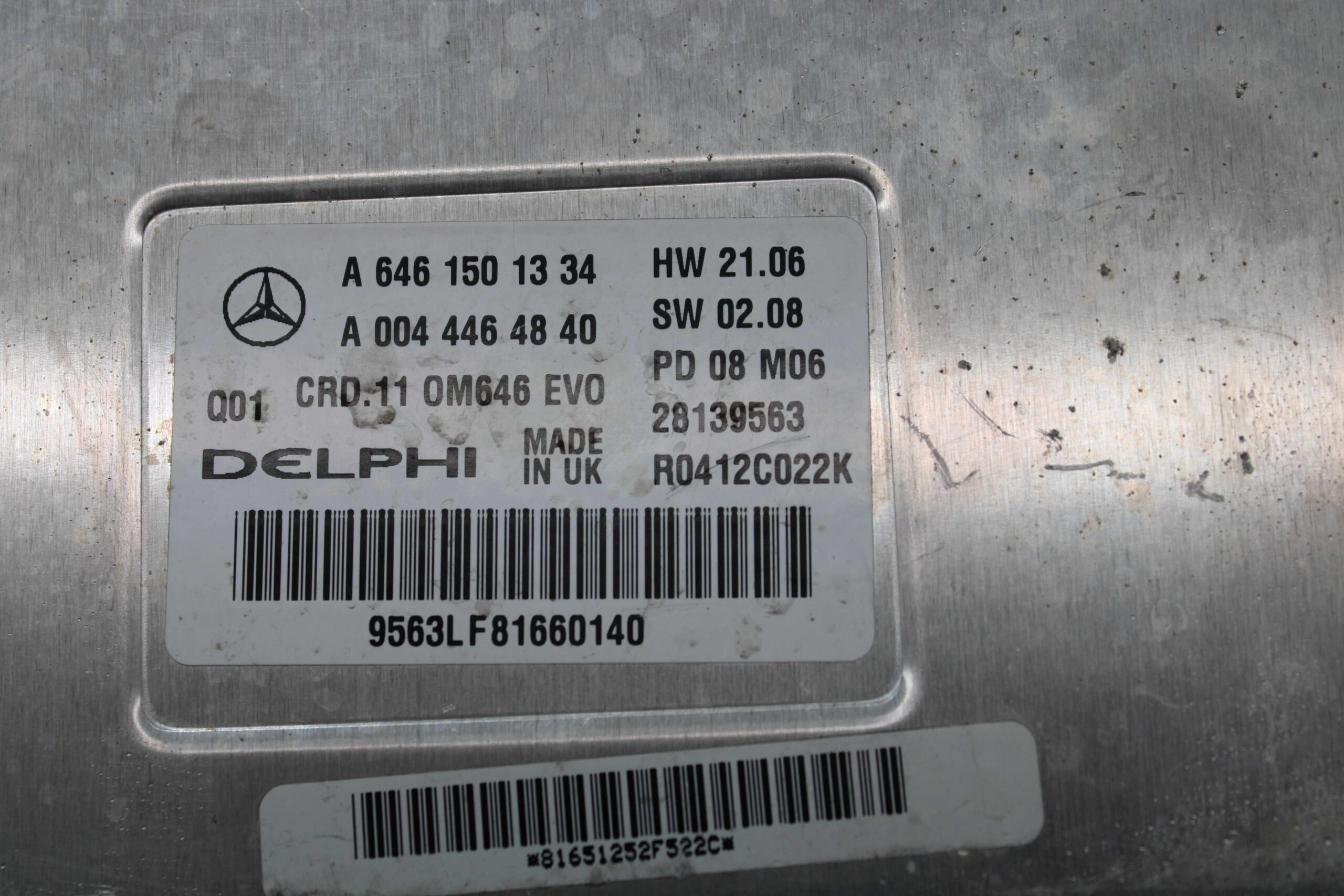 Centralita de Motor Mercedes Clase E A6461501334 A 646 150 13 34 A0044464840 A 004 446 48 40 DELPHI R0412C022K - foto 2
