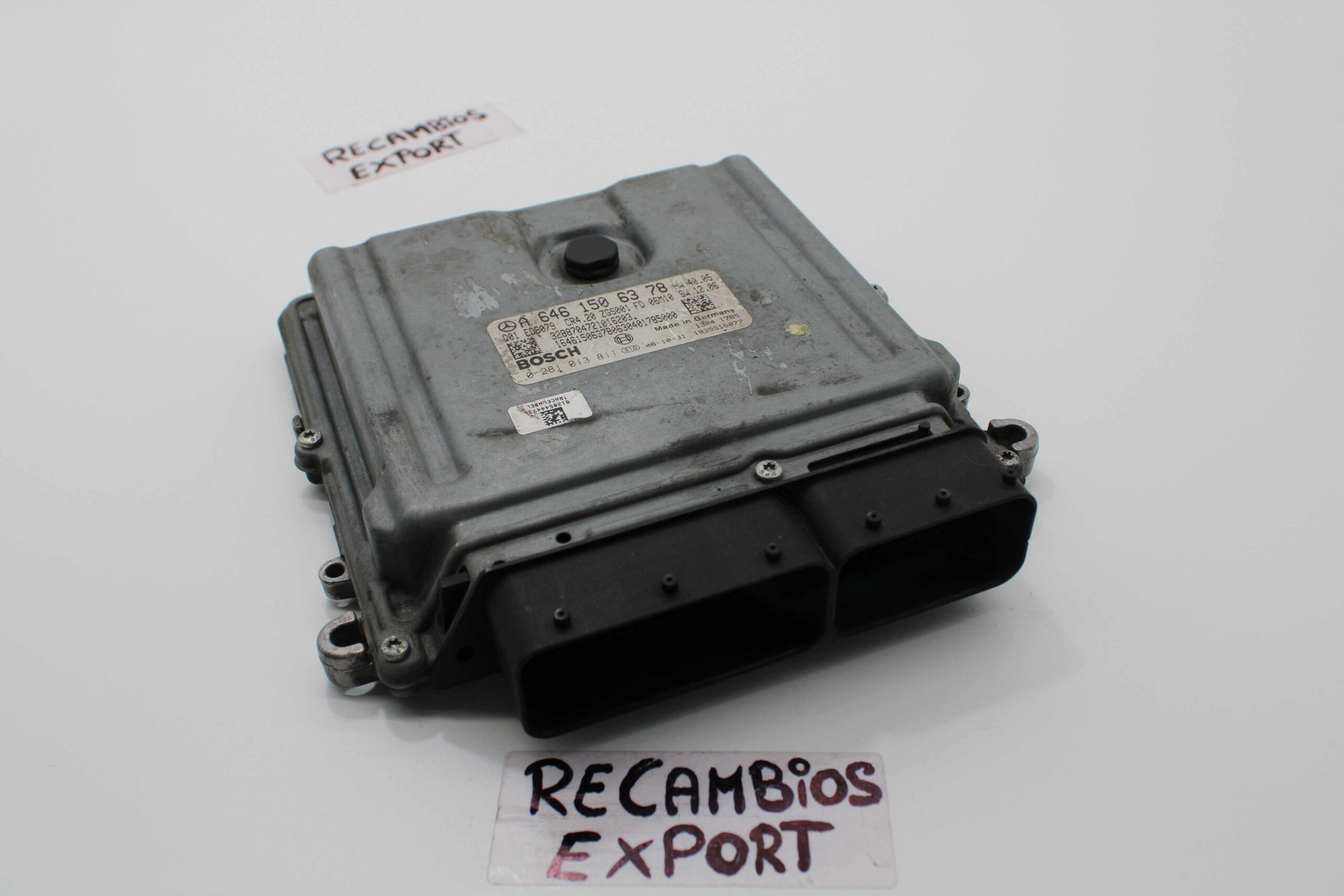 Centralita de Motor Mercedes Sprinter W906 3-T 211 CDI A6461506378 A 646 150 63 78 BOSCH 0281013811 0 281 013 811 - foto 1