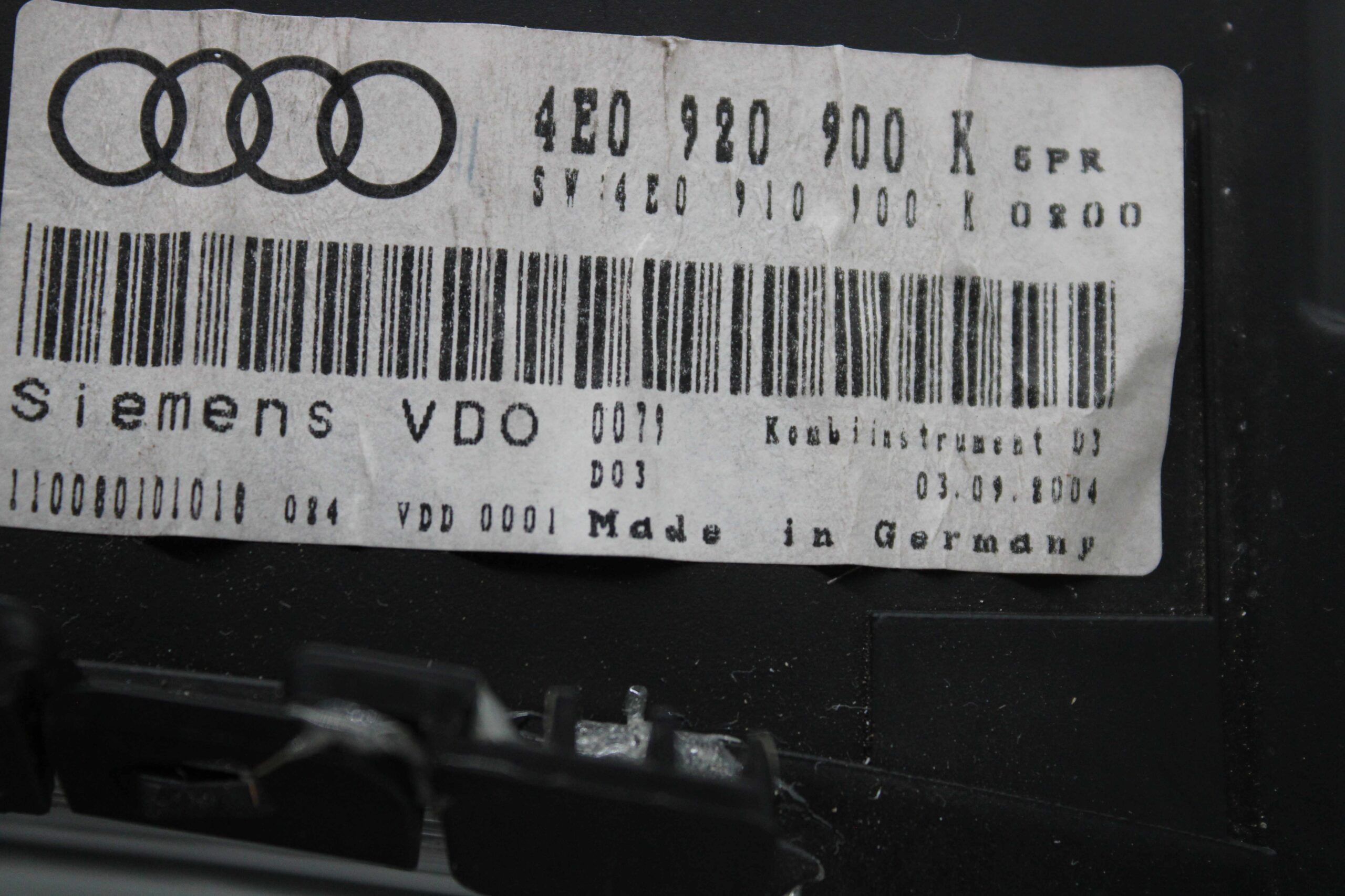 Cuadro de Instrumentos Audi A8 4E0920900K 4E0 920 900 K VDO 110080101018 81269039 81 269 039 81071504 81 071 504 88311327 88 311 327 - foto 2