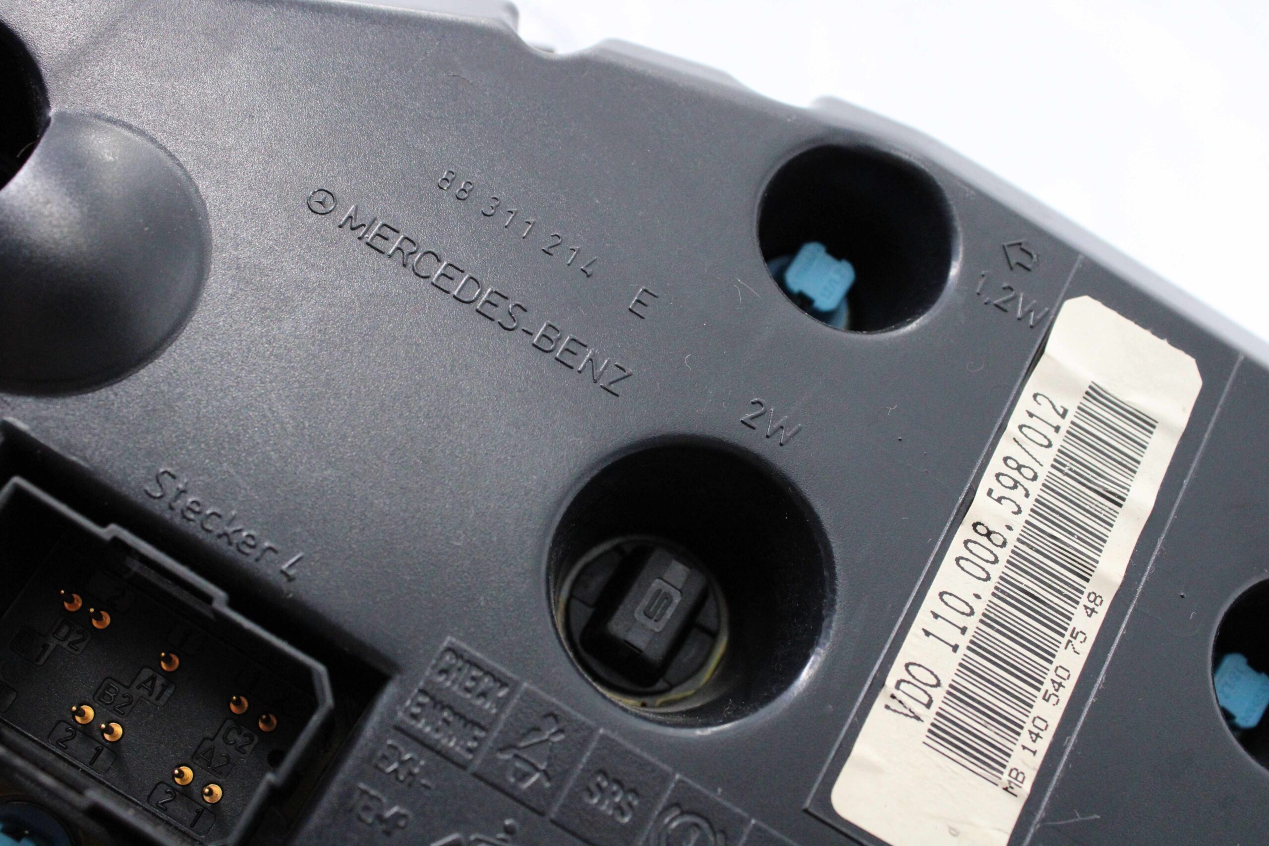 Cuadro de Instrumentos Mercedes Clase S 88311214E 88 311 214 E VDO 110008598012 110 008 598 012 110008598 87001307 87 001 307 MB 140 540 75 48 1405407548 - foto 3