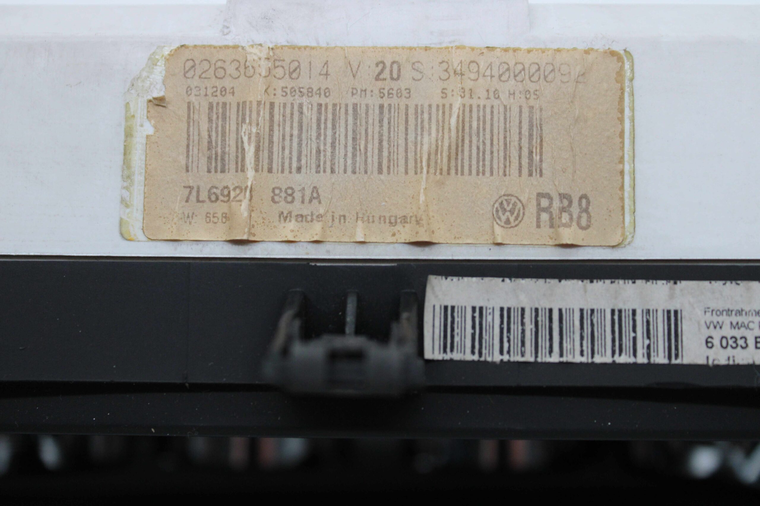 Cuadro de Instrumentos Volkswagen Touareg 0263655014 7L6920881A 7L6920 881A 6033EC2144 - foto 2