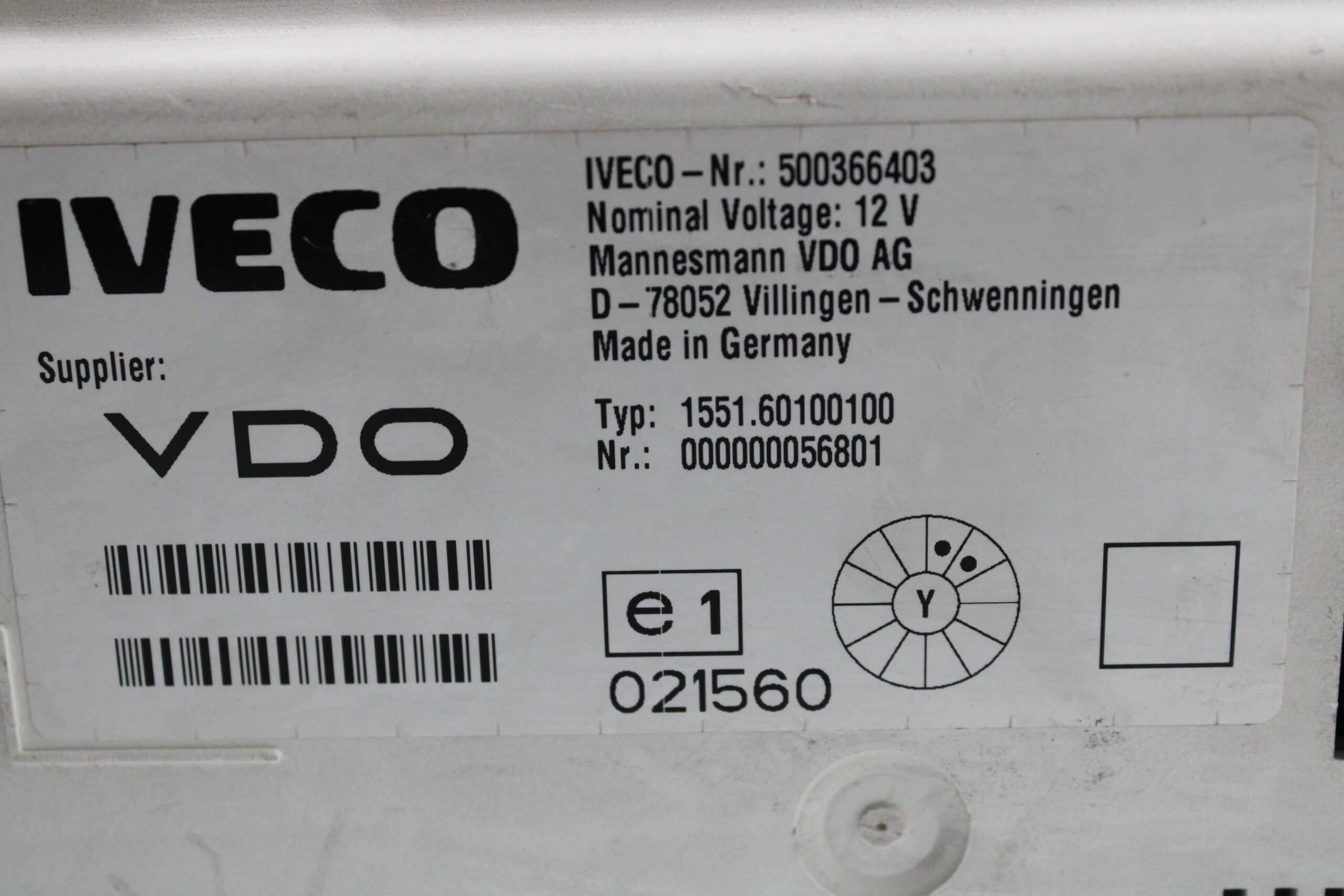 Cuadro de Instrumentos para Iveco 500366403 D78052 D 78052 155160100100 1551 60100100 6035600080 60 3560 008 0 - foto 2