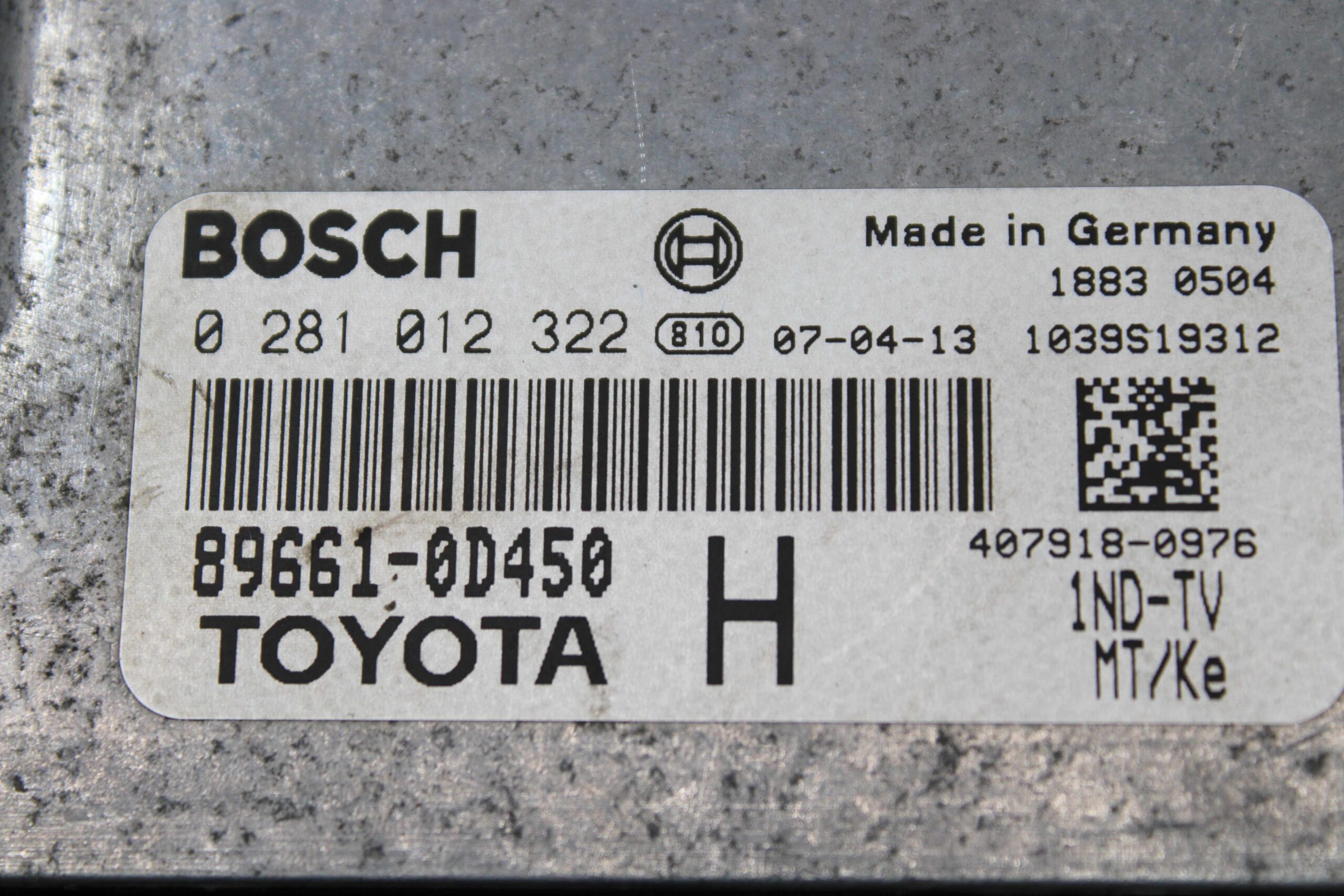 Kit Toyota Yaris  1.4 D-4D 0281012322 0 281 012 322 896610D450 89661 0D450 VP6BFF10849 VP6BFF 10849 897830D020 89783 0D020 - foto 2