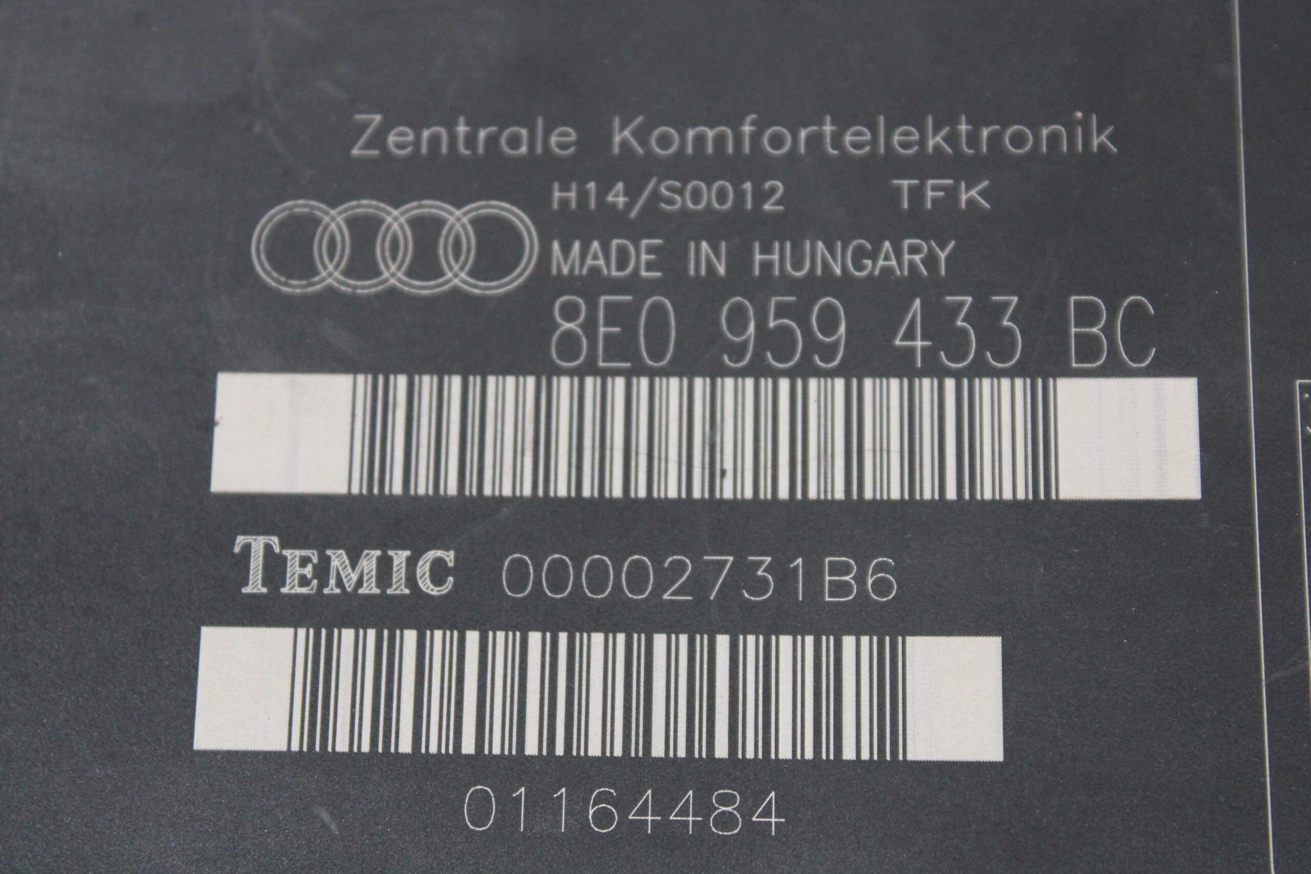 Módulo de Confort Audi A4 8E0959433BC 8E0 959 433 BC TEMIC 00002731B6 - foto 2