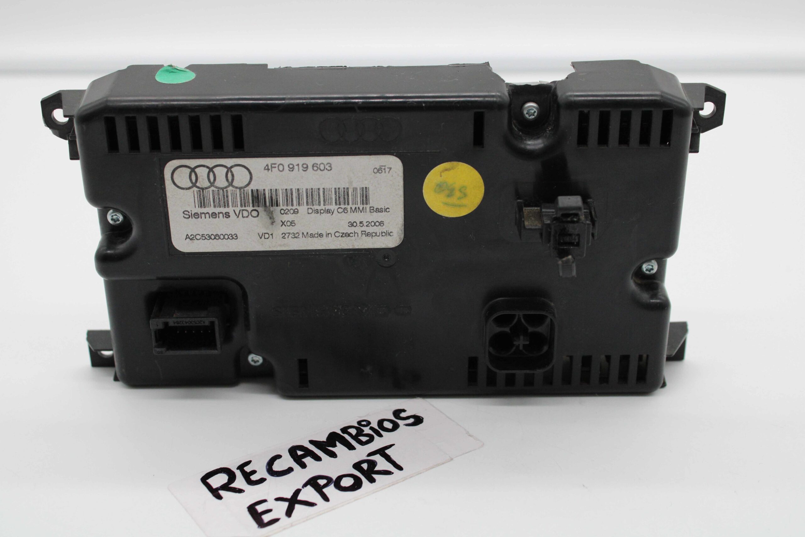 Pantalla Multifunción Audi A6 4F0919603 4F0 919 603 VDO A2C53080033 - foto 4