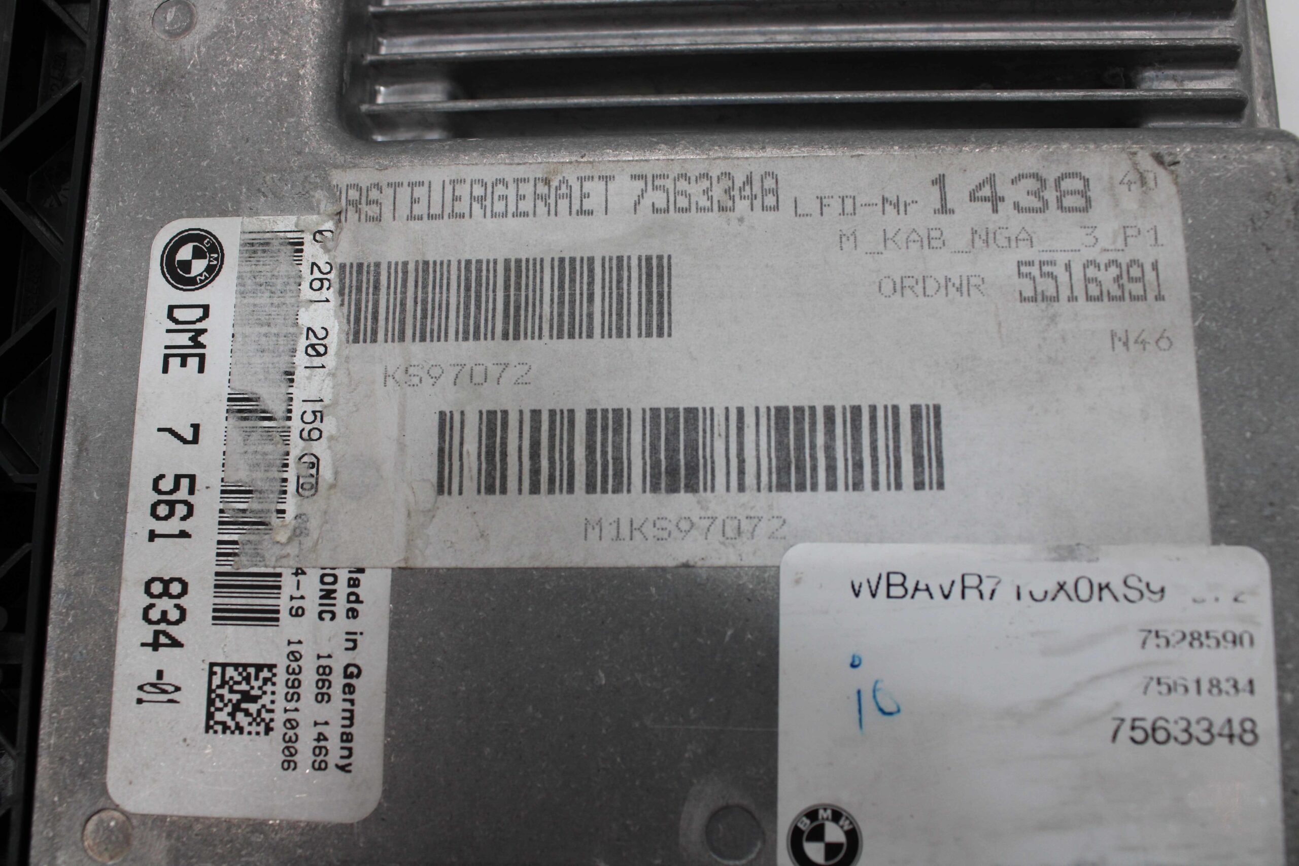 Centralita de Motor BMW Serie 3 0261201159 0261 201 159 756183401 7561834 01 7 561 834 01 7563348 - foto 2