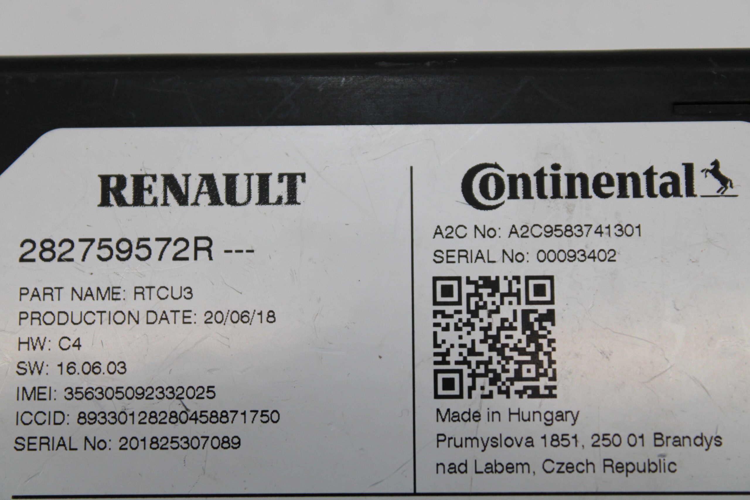 Unidad de Control Sistema de Navegación Renault Megane 282759572R A2C9583741301 - foto 2