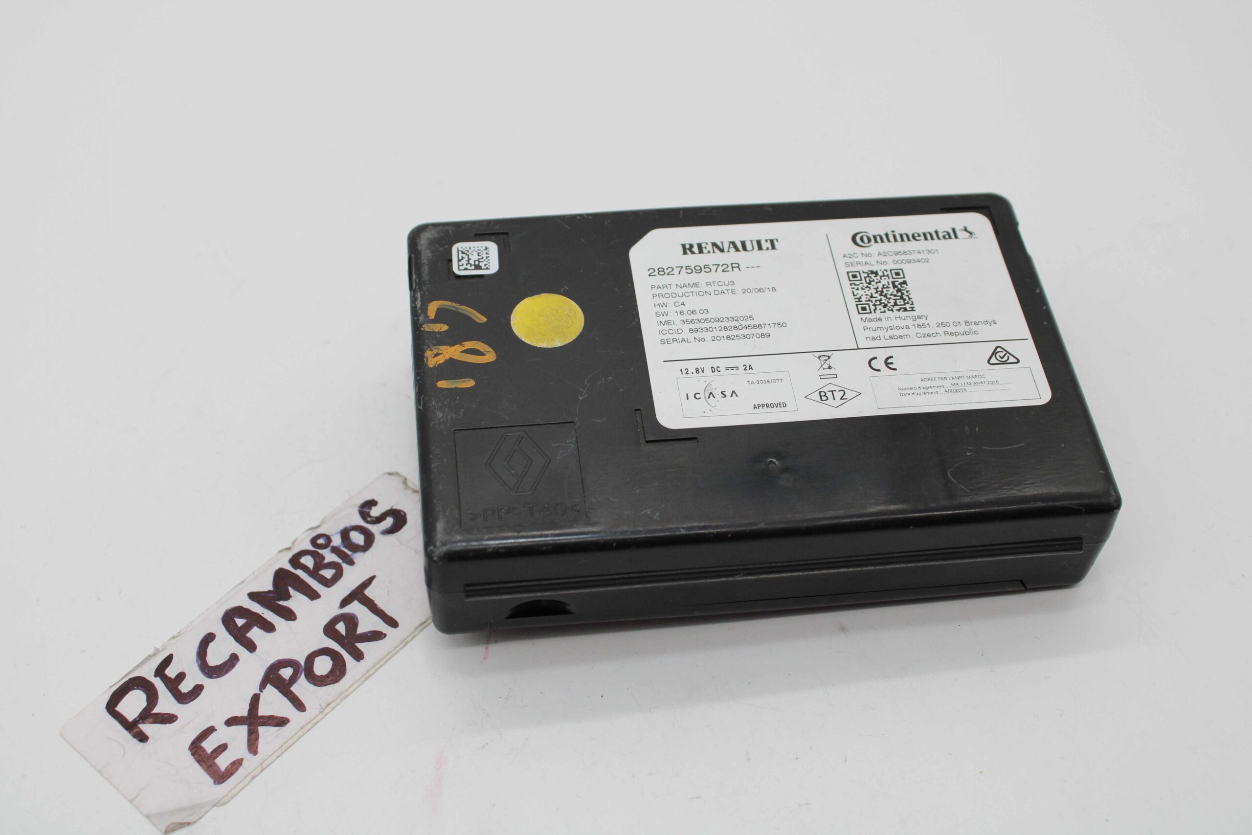 Unidad de Control Sistema de Navegación Renault Megane 282759572R A2C9583741301 - foto 1